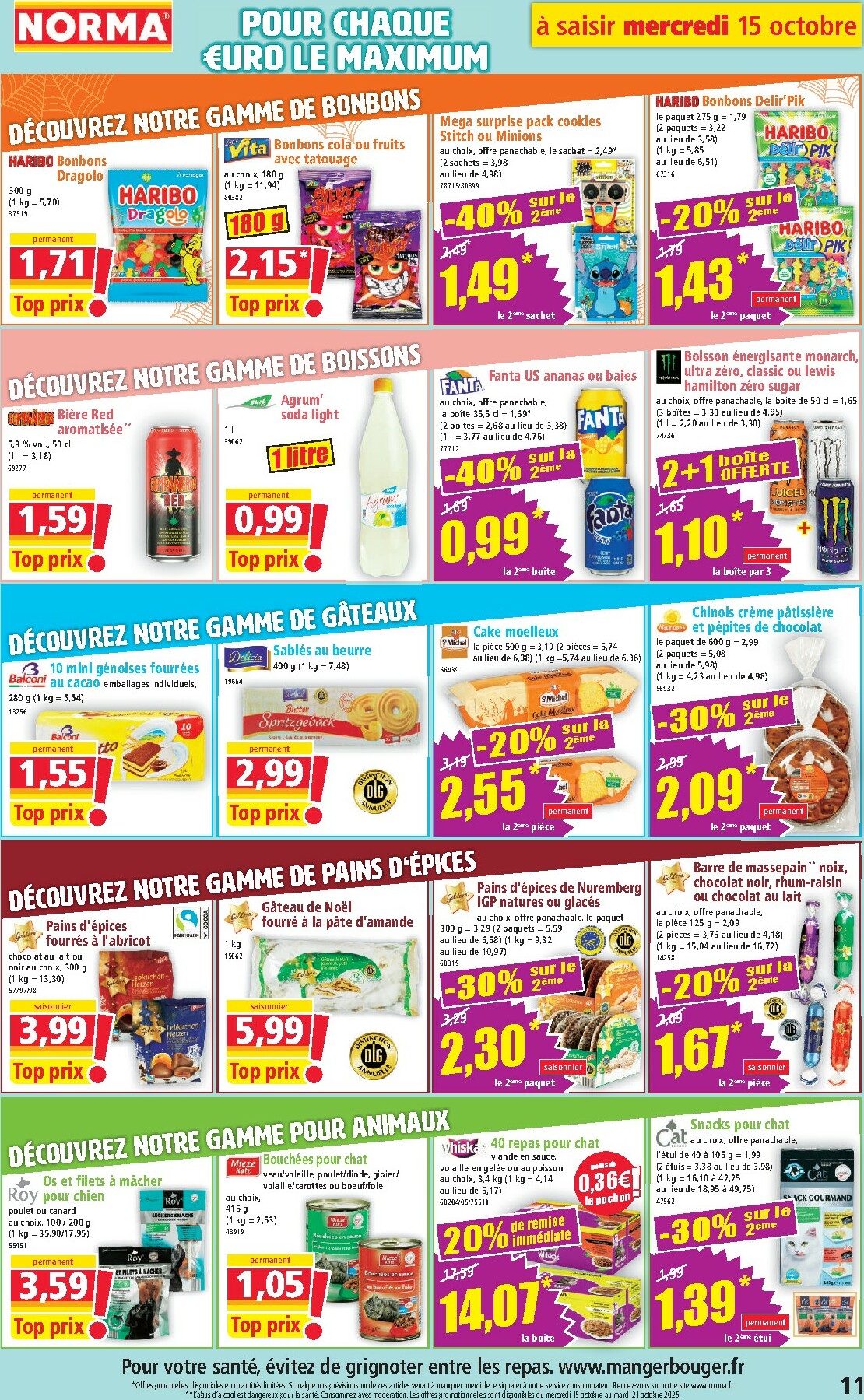 norma - Catalogue NORMA valable du 15/10 au 21/10 - page: 11