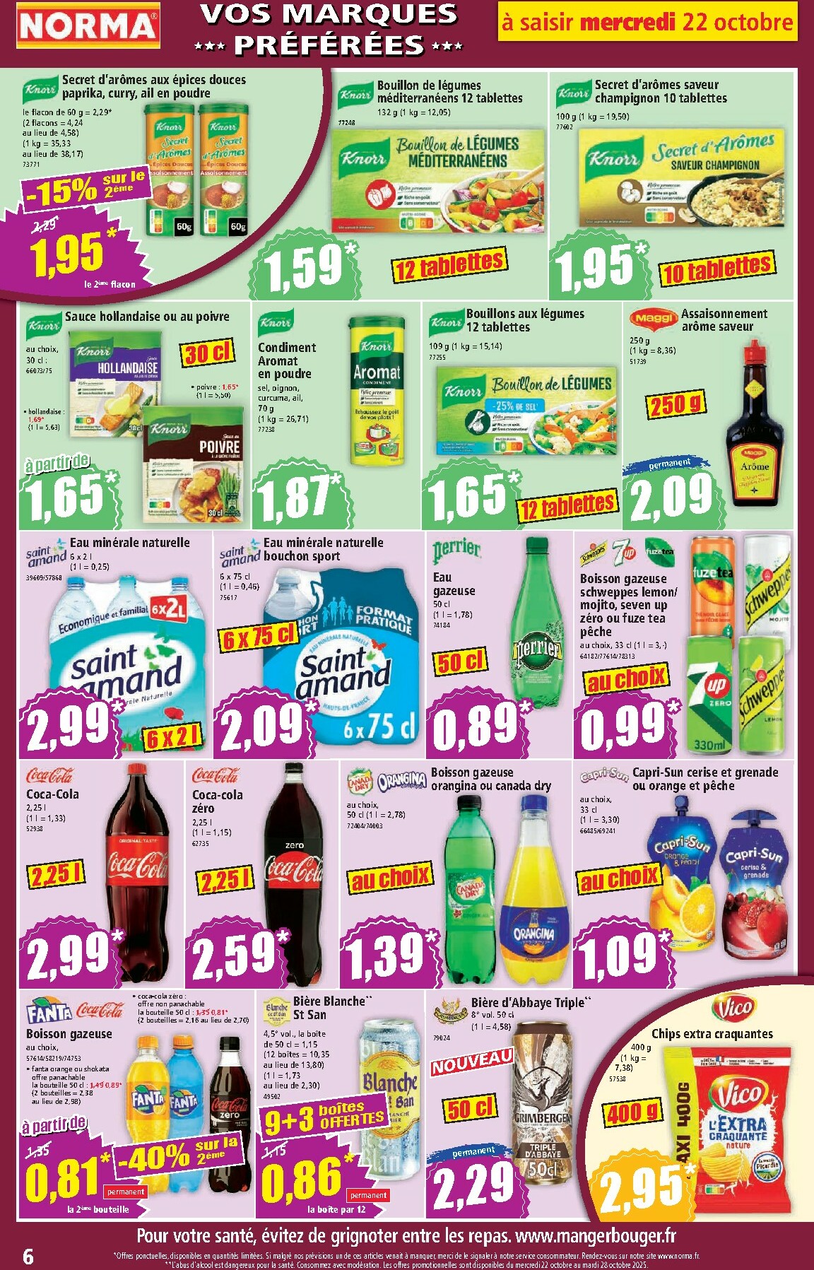 norma - Catalogue NORMA valable du 22/10 au 28/10 - page: 6