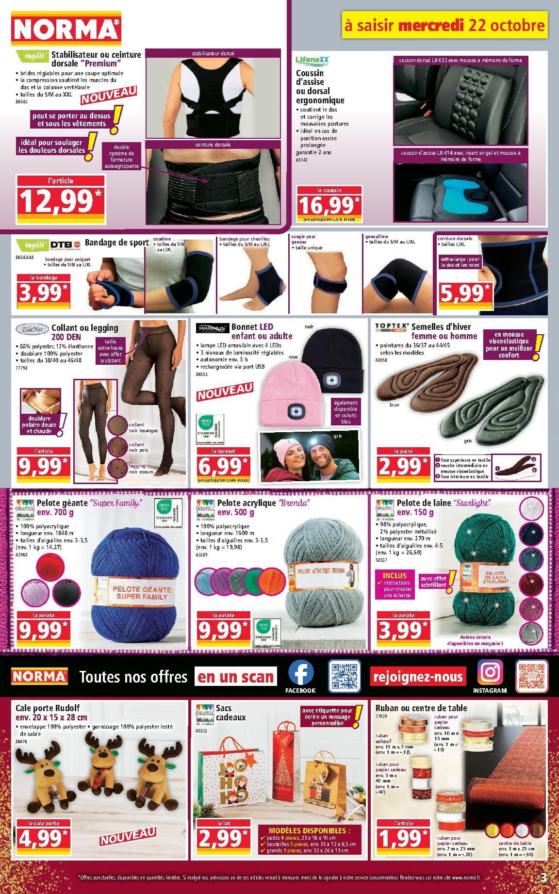 norma - Catalogue NORMA valable du 22/10 au 28/10 - page: 3