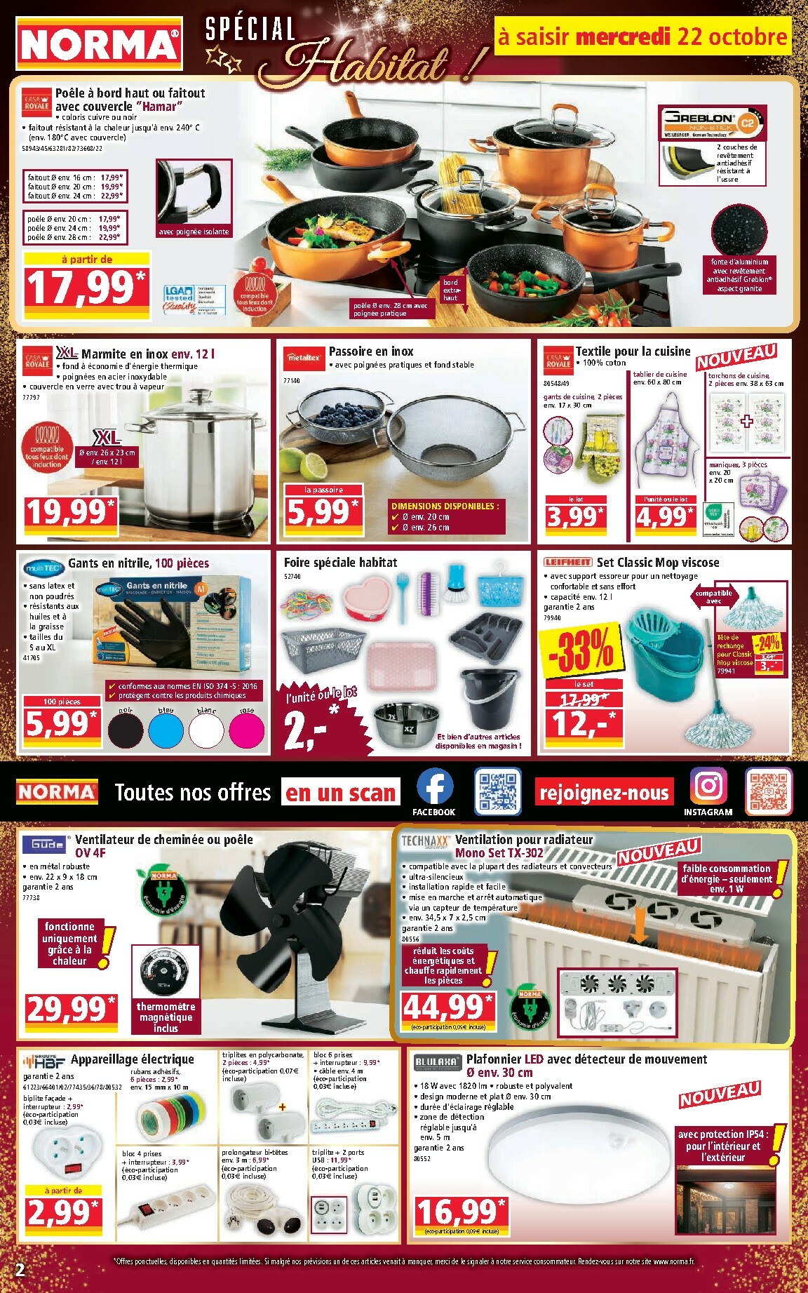 norma - Catalogue NORMA valable du 22/10 au 28/10 - page: 2
