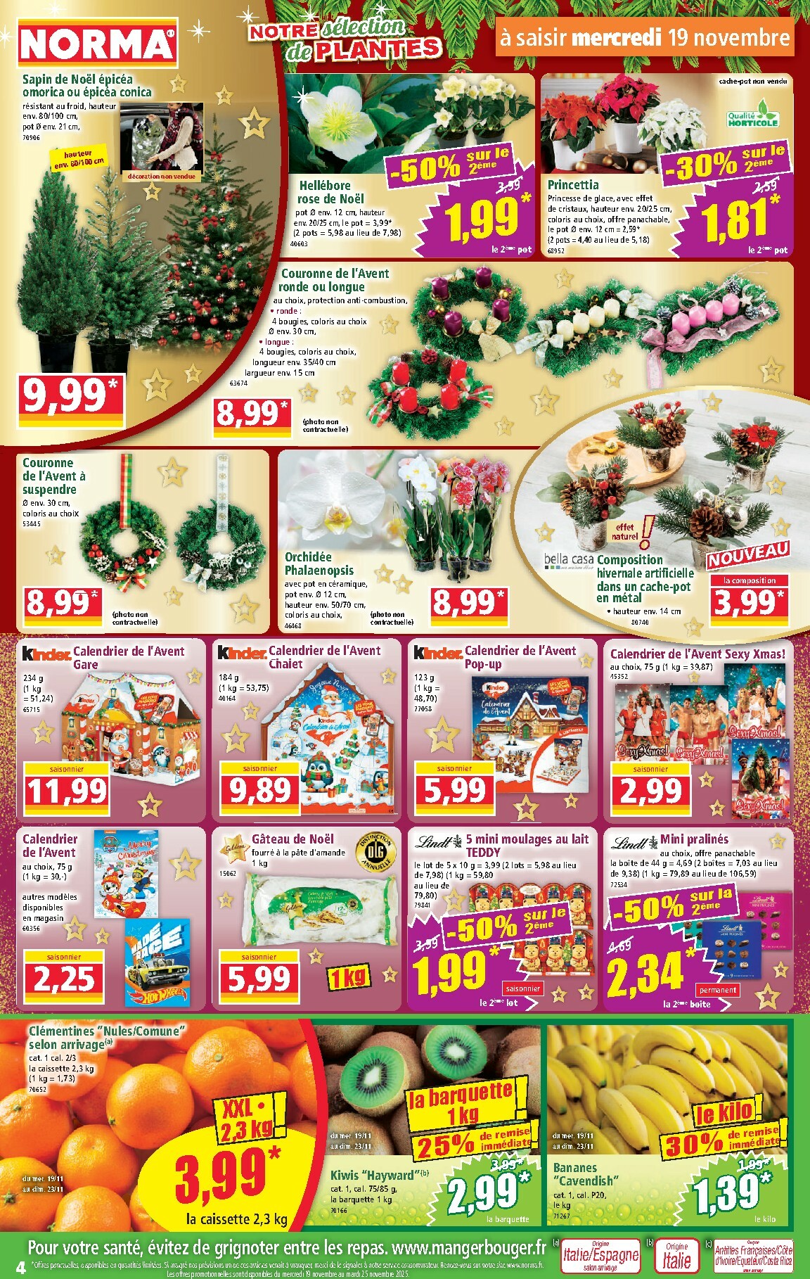 norma - Catalogue NORMA valable du 19/11 au 25/11 - page: 4