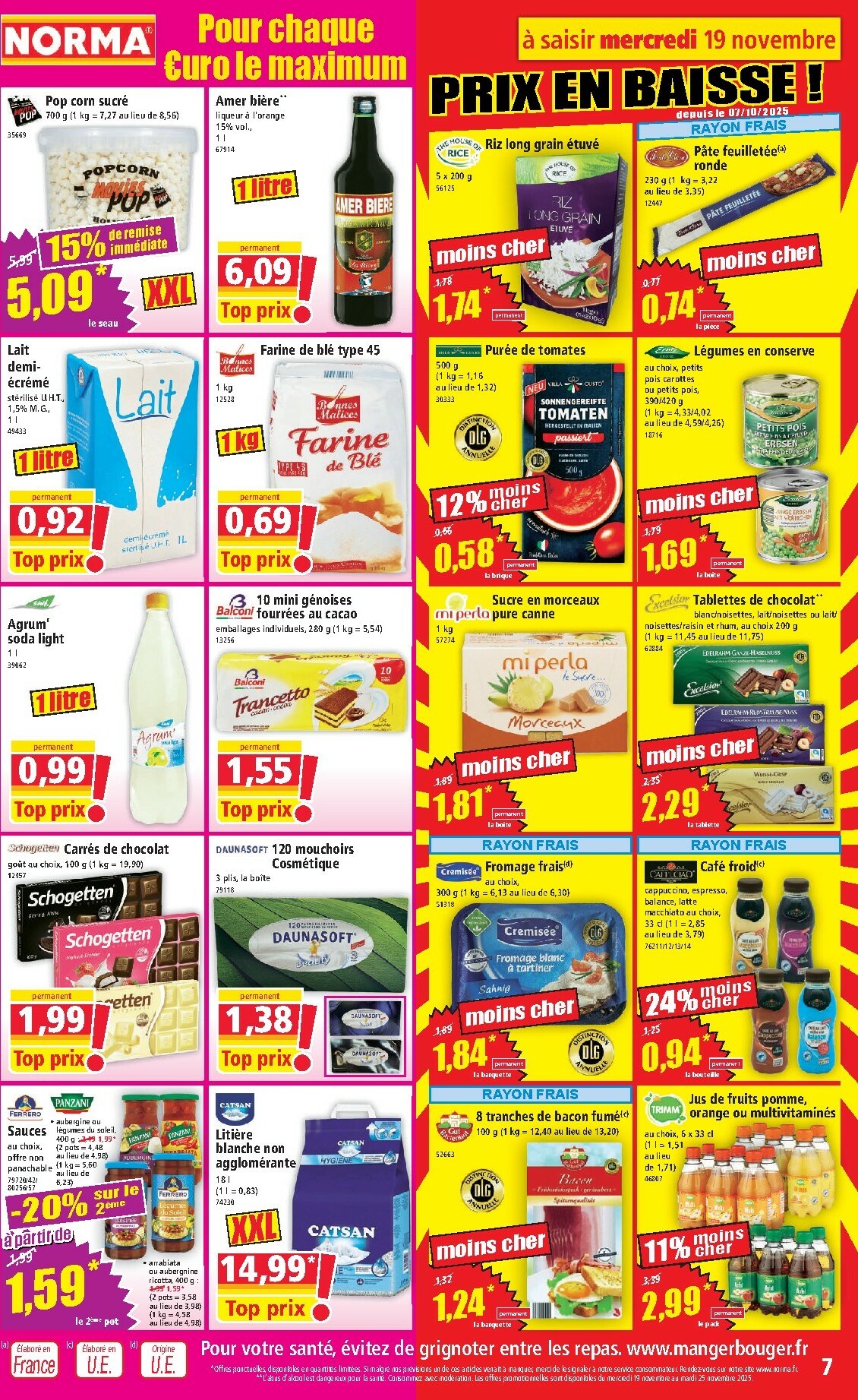 norma - Catalogue NORMA valable du 19/11 au 25/11 - page: 7