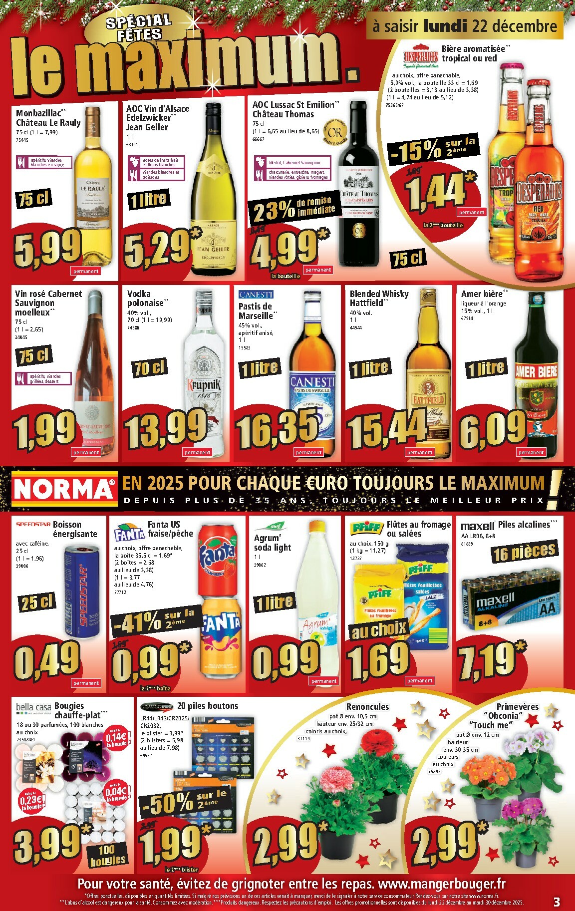 norma - Catalogue NORMA valable du 22/12 au 28/12 - page: 3