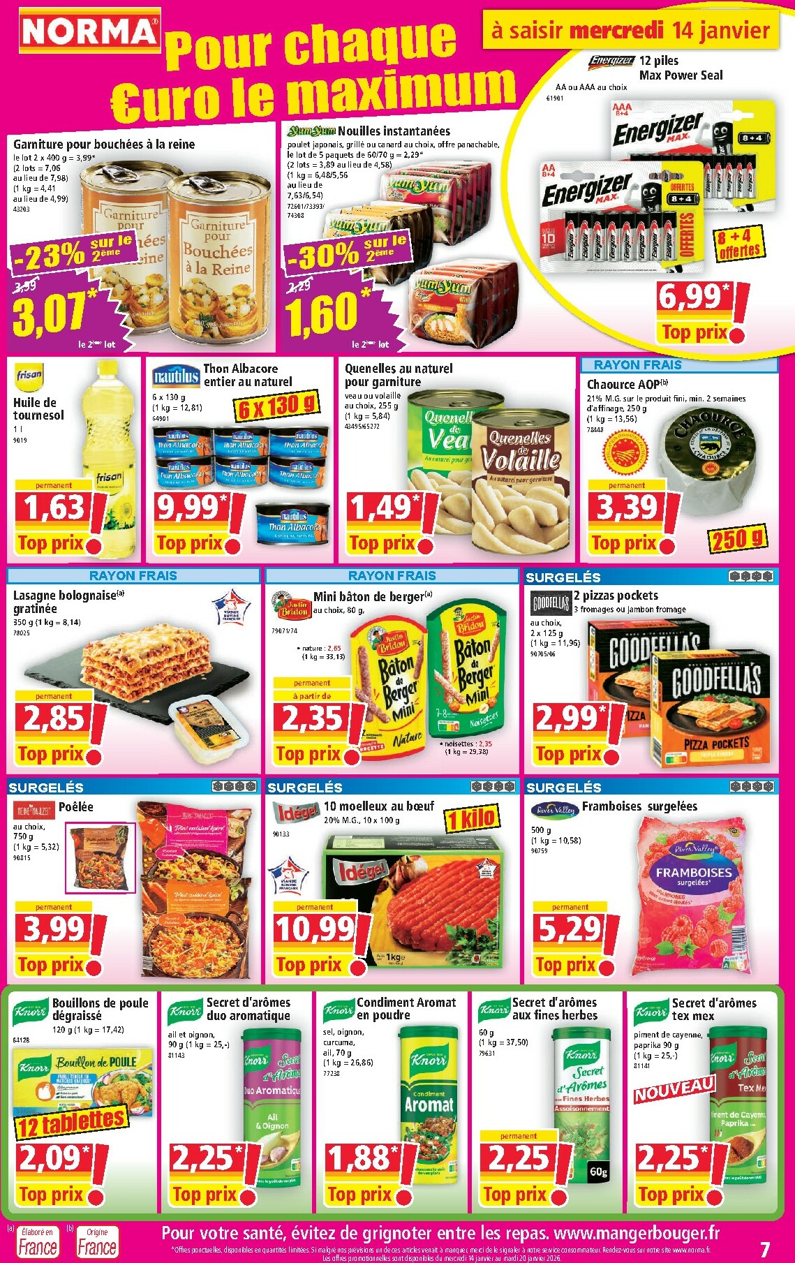 norma - Catalogue NORMA valable du 14/01 au 20/01 - page: 7