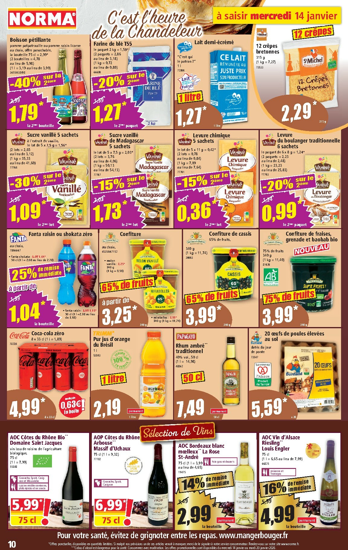 norma - Catalogue NORMA valable du 14/01 au 20/01 - page: 10