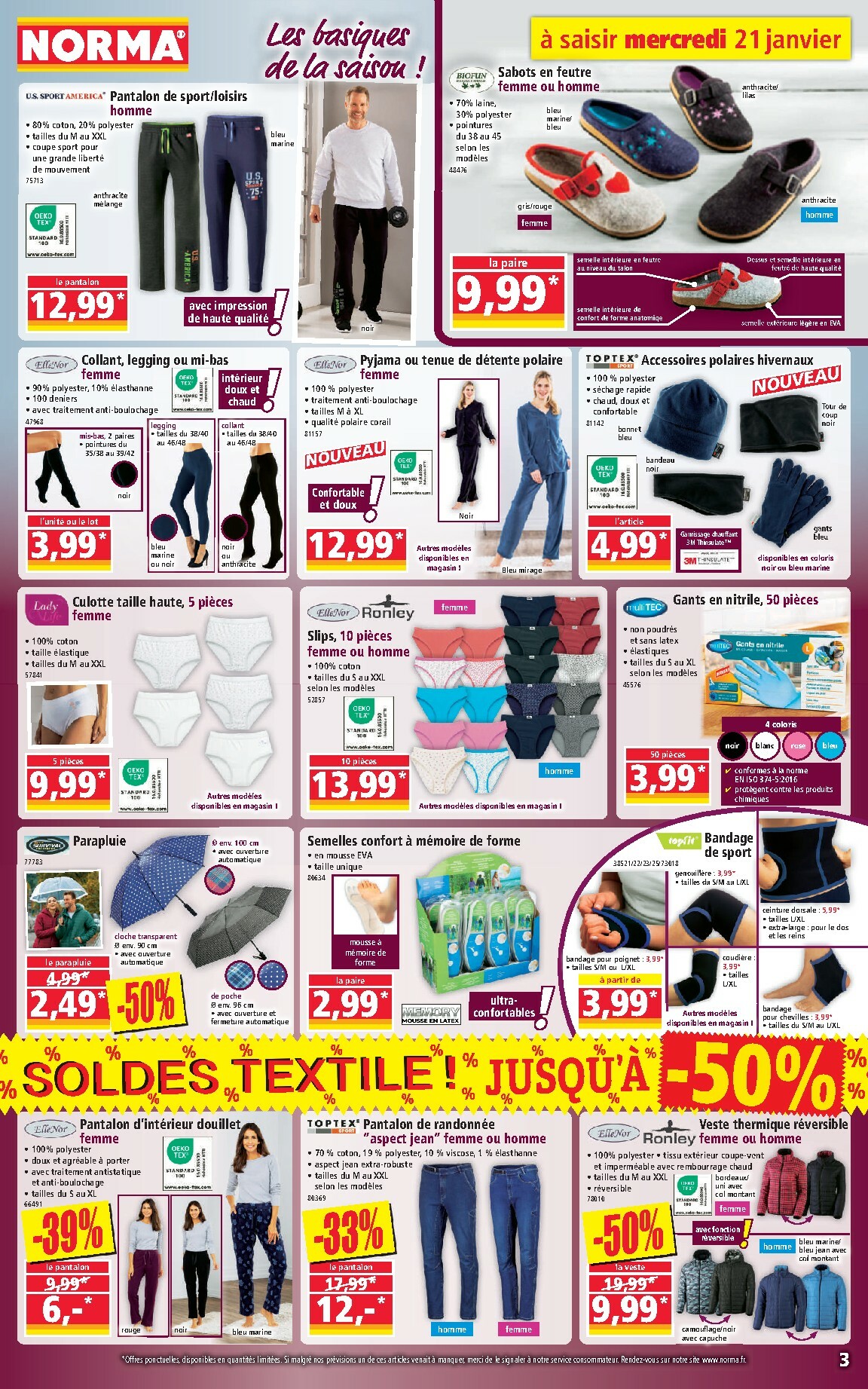 norma - Catalogue NORMA valable du 21/01 au 27/01 - page: 3