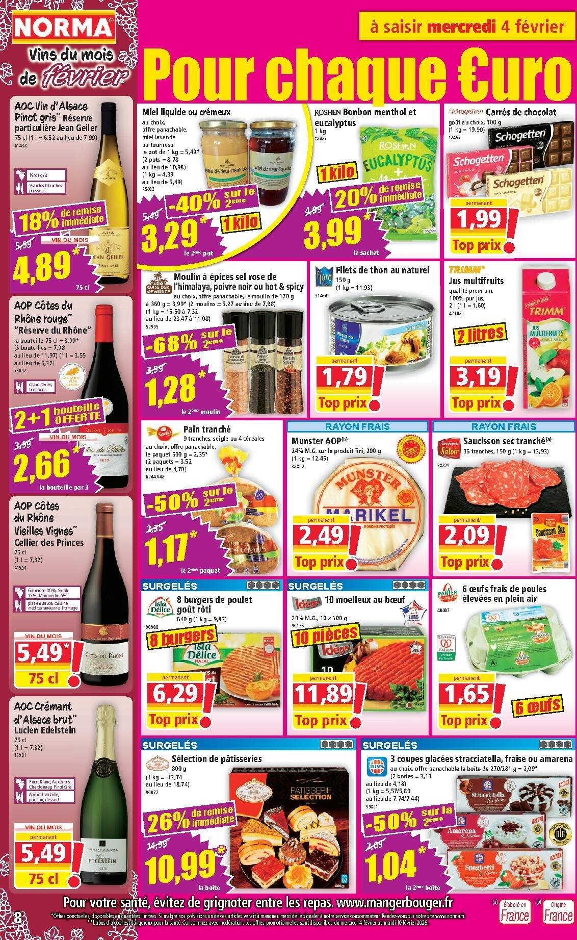 norma - Catalogue NORMA valable du 04/02 au 10/02 - page: 8