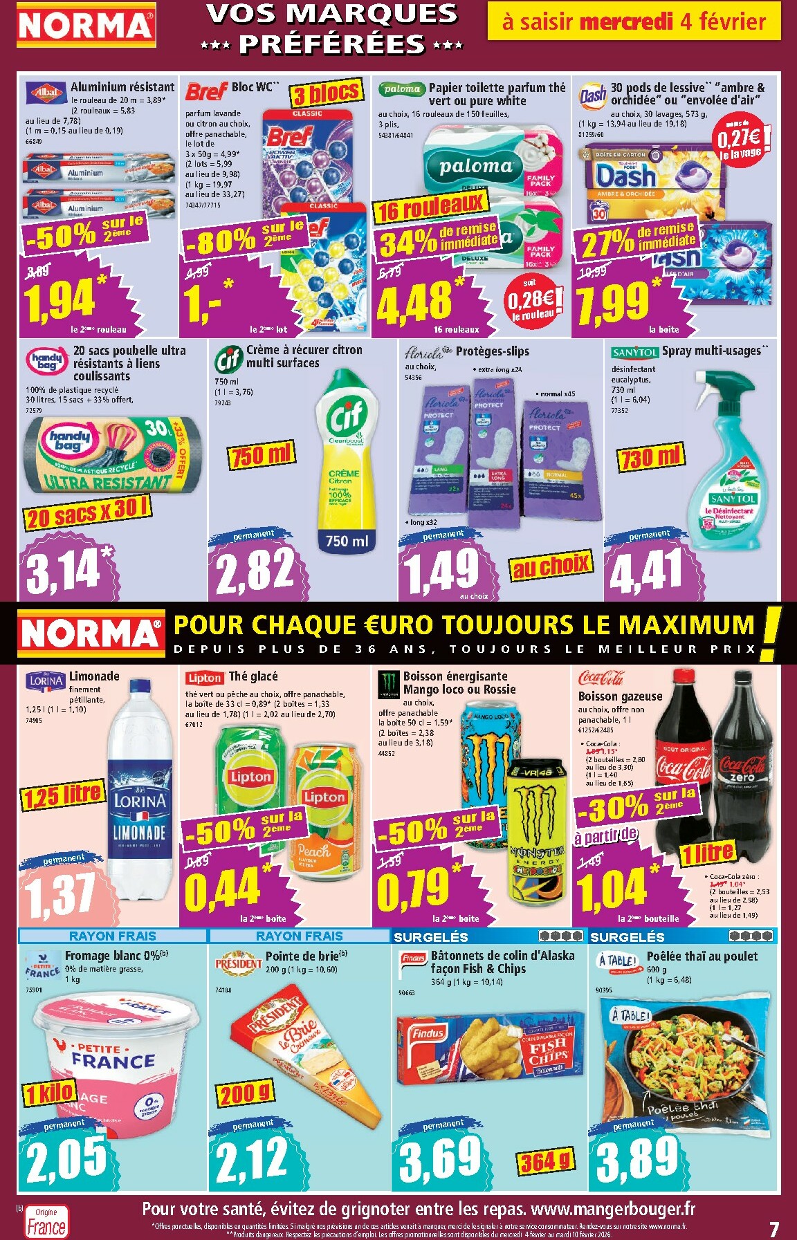 norma - Catalogue NORMA valable du 04/02 au 10/02 - page: 7