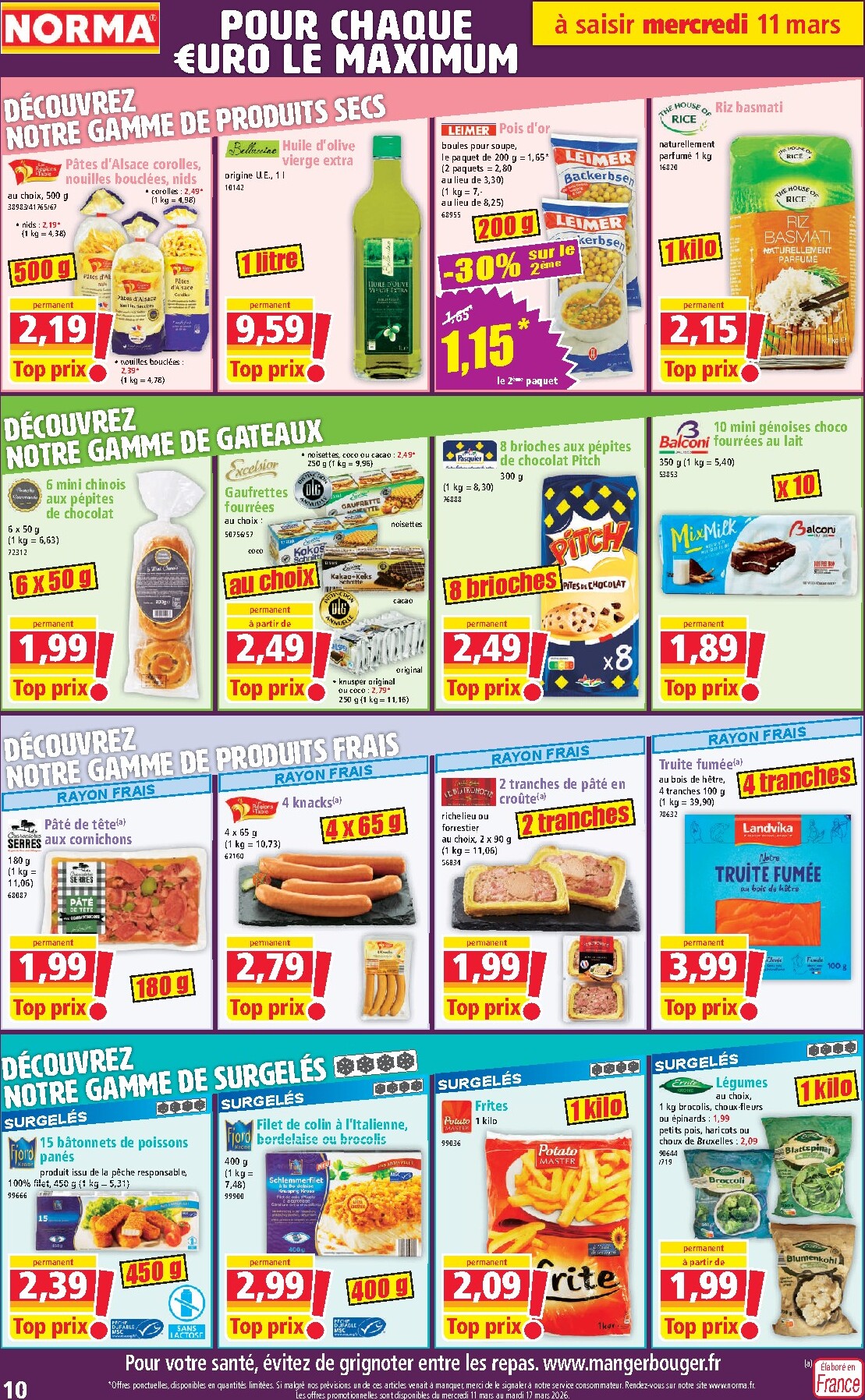 norma - Catalogue NORMA valable du 11/03/2026 au 17/03/2026 - page: 10