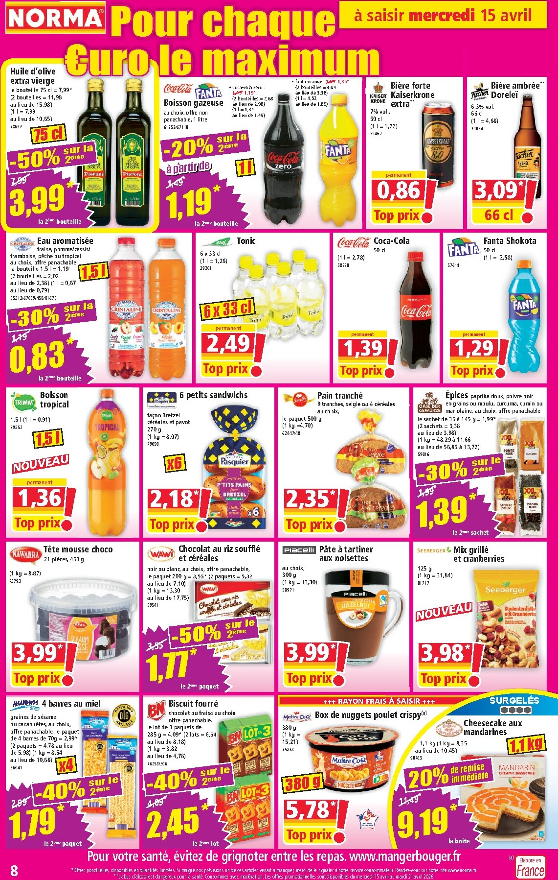 norma - Flyer NORMA pour la semaine prochaine du du mercredi 15/04/2026 au du mardi 21/04/2026 - page: 8