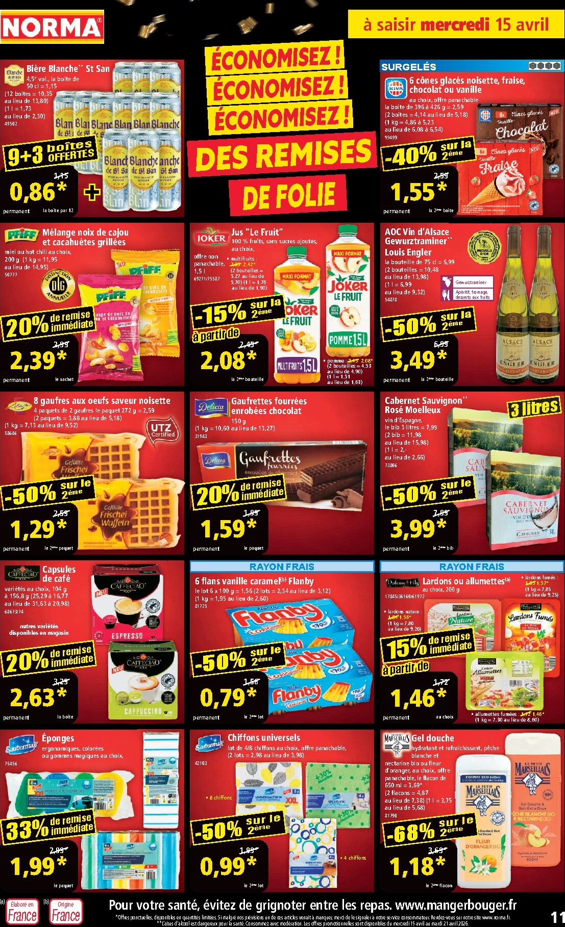 norma - Flyer NORMA pour la semaine prochaine du du mercredi 15/04/2026 au du mardi 21/04/2026 - page: 11