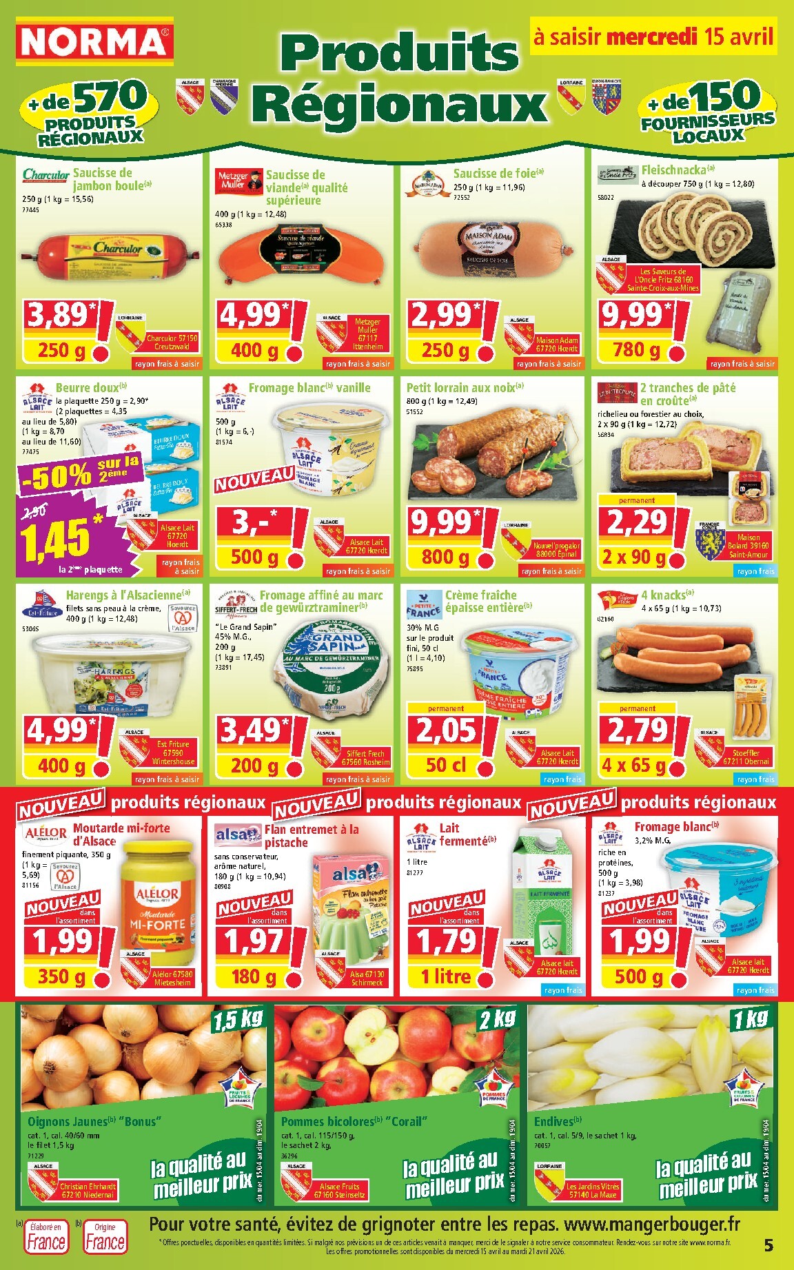 norma - Flyer NORMA pour la semaine prochaine du du mercredi 15/04/2026 au du mardi 21/04/2026 - page: 5