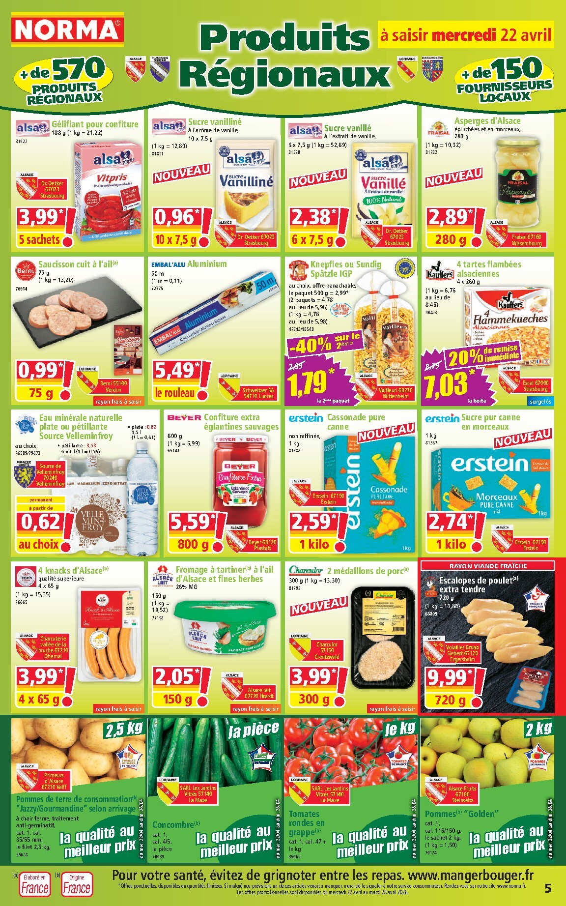 norma - Flyer NORMA pour la semaine prochaine du du mercredi 22/04/2026 au du mardi 28/04/2026 - page: 5