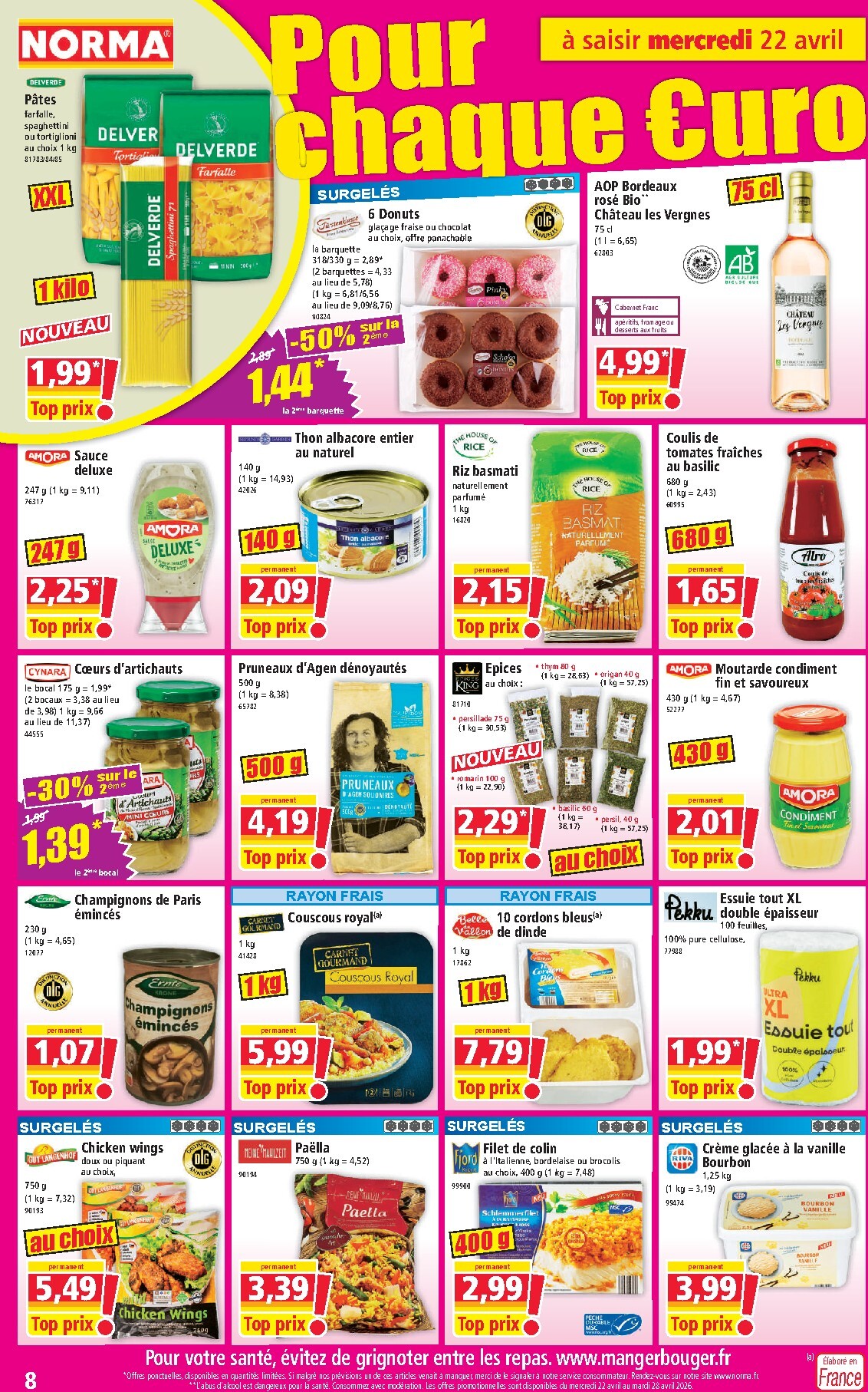norma - Flyer NORMA pour la semaine prochaine du du mercredi 22/04/2026 au du mardi 28/04/2026 - page: 8