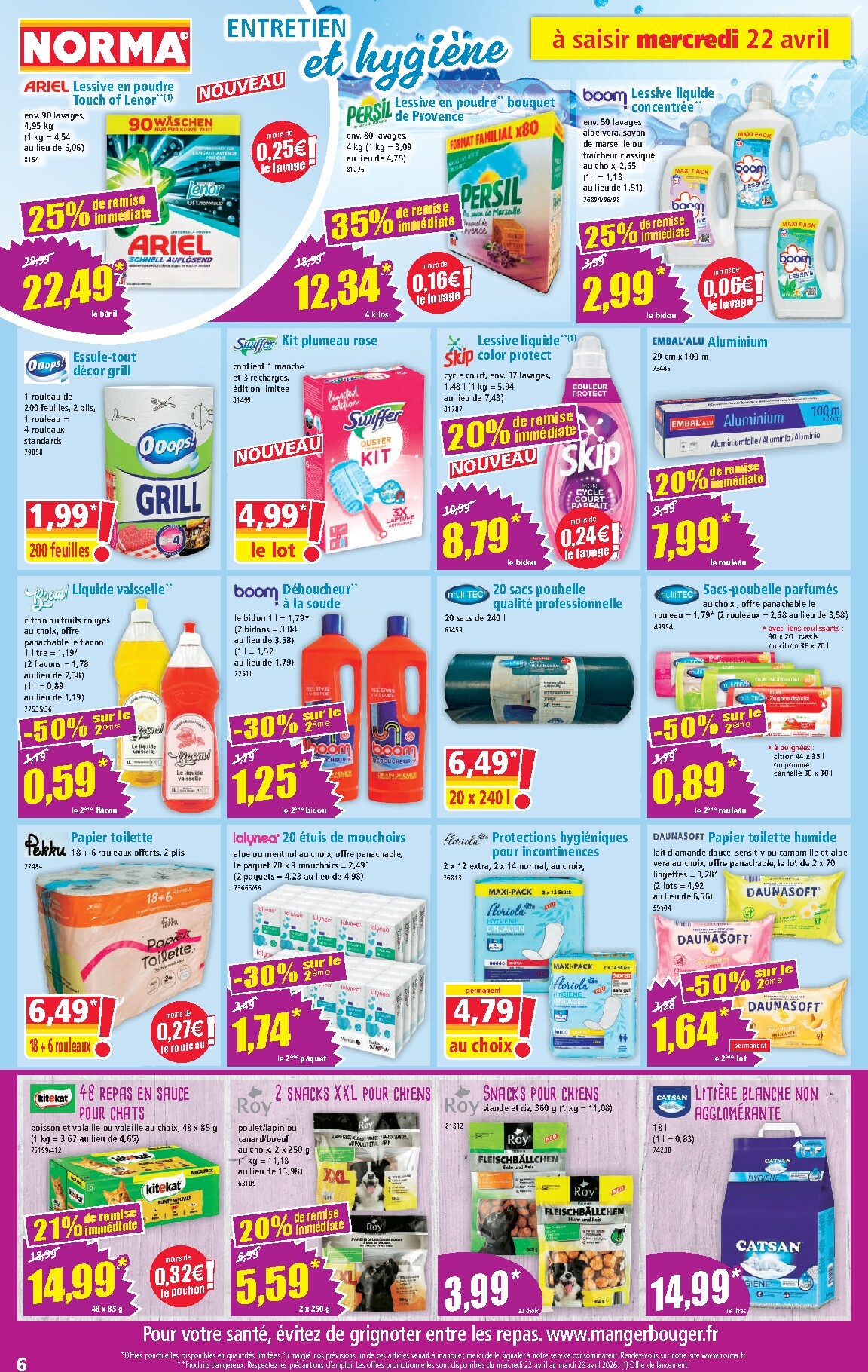 norma - Flyer NORMA pour la semaine prochaine du du mercredi 22/04/2026 au du mardi 28/04/2026 - page: 6