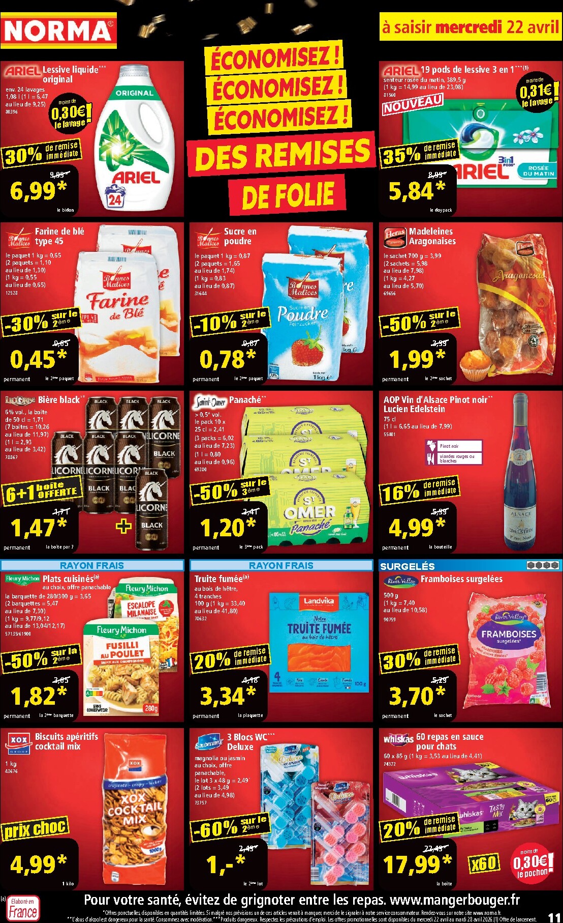 norma - Flyer NORMA pour la semaine prochaine du du mercredi 22/04/2026 au du mardi 28/04/2026 - page: 11