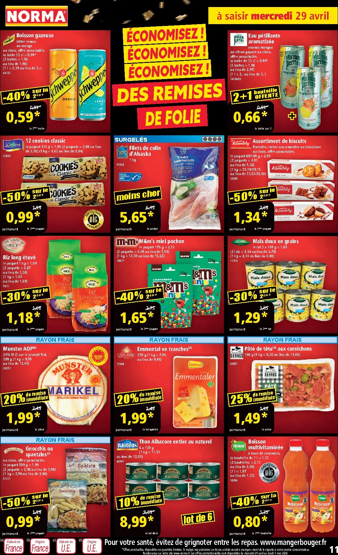 norma - Flyer NORMA pour la semaine prochaine du du mercredi 29/04/2026 au du mardi 05/05/2026 - page: 11