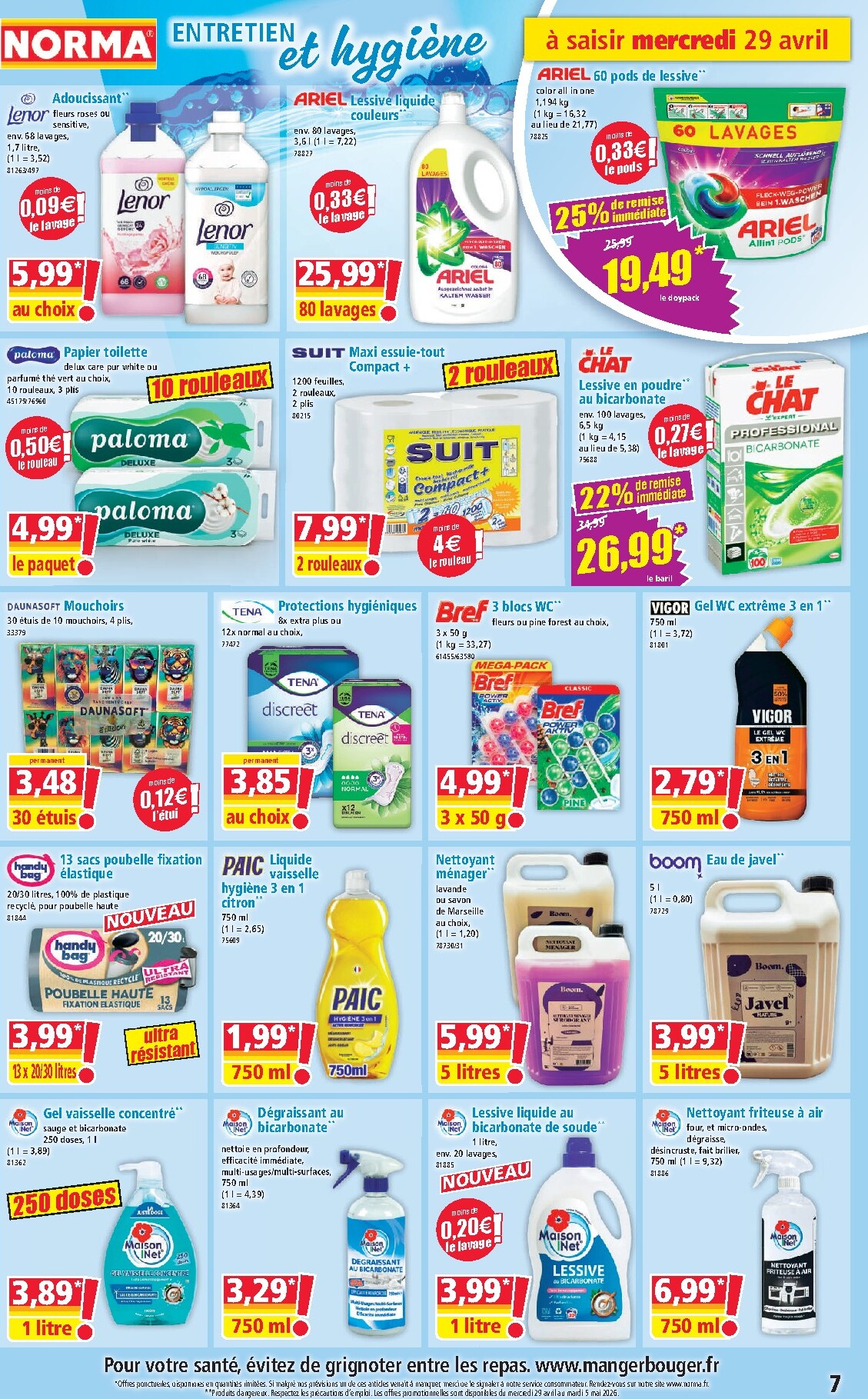 norma - Flyer NORMA pour la semaine prochaine du du mercredi 29/04/2026 au du mardi 05/05/2026 - page: 7