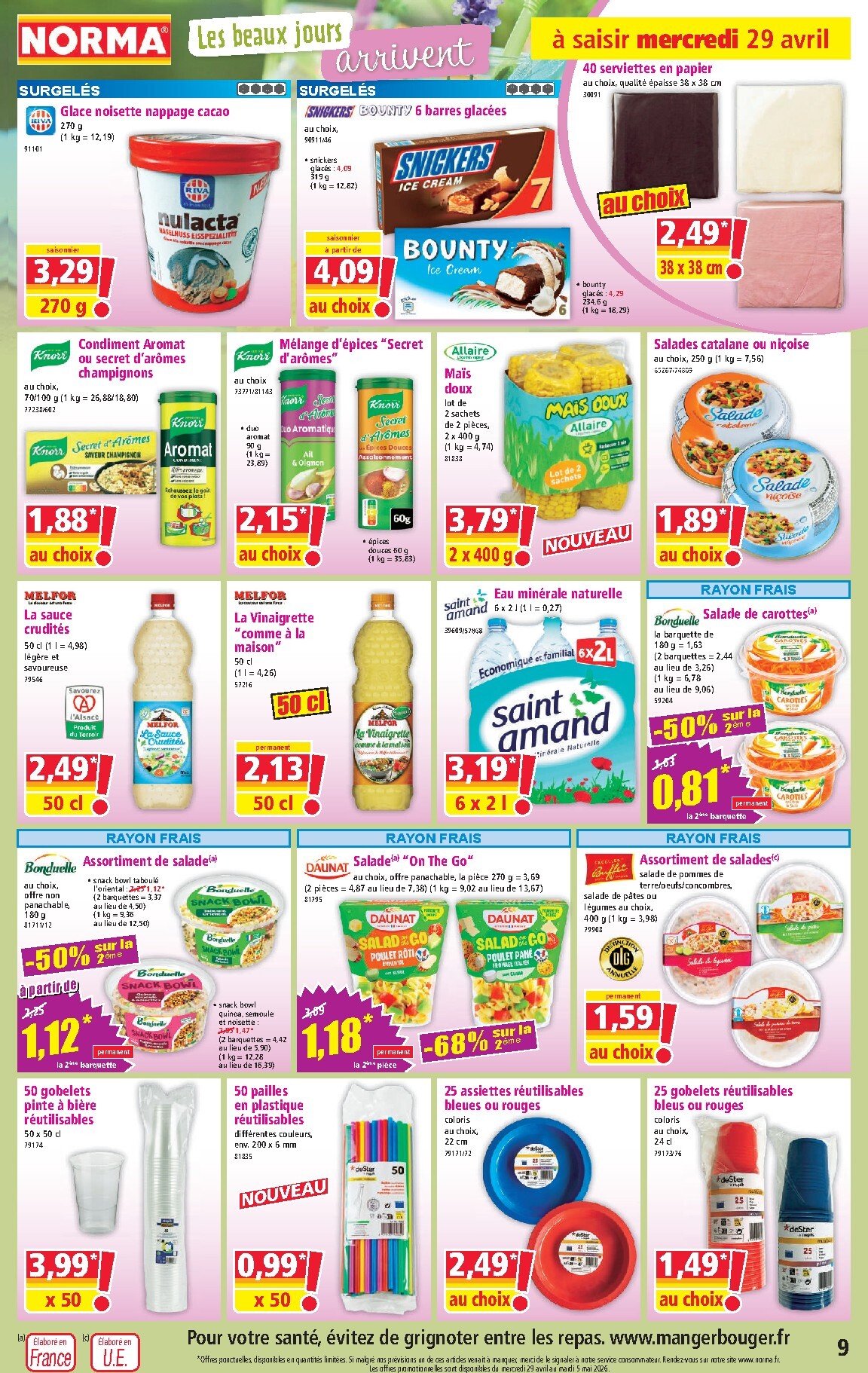 norma - Flyer NORMA pour la semaine prochaine du du mercredi 29/04/2026 au du mardi 05/05/2026 - page: 9