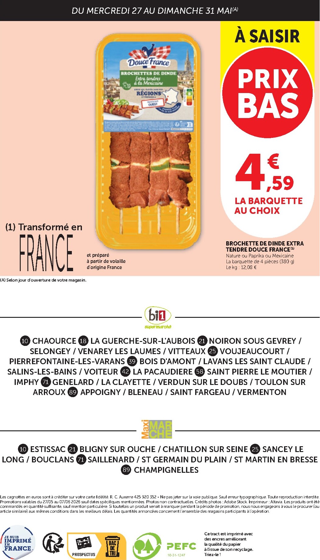 bi1 - Current Bi1 - Supermarché, Maxi Marché leaflet valid from du mercredi 27/05/2026 to du dimanche 07/06/2026 - page: 12