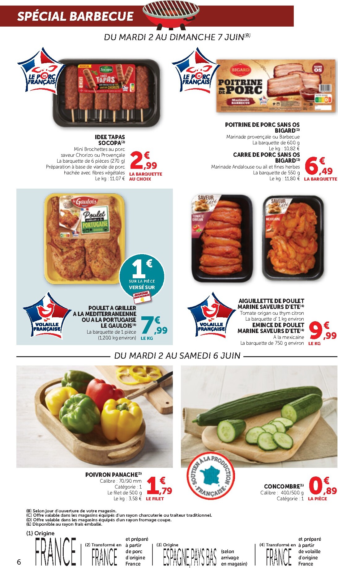 bi1 - Current Bi1 - Supermarché leaflet valid from du mardi 02/06/2026 to du dimanche 14/06/2026 - page: 6