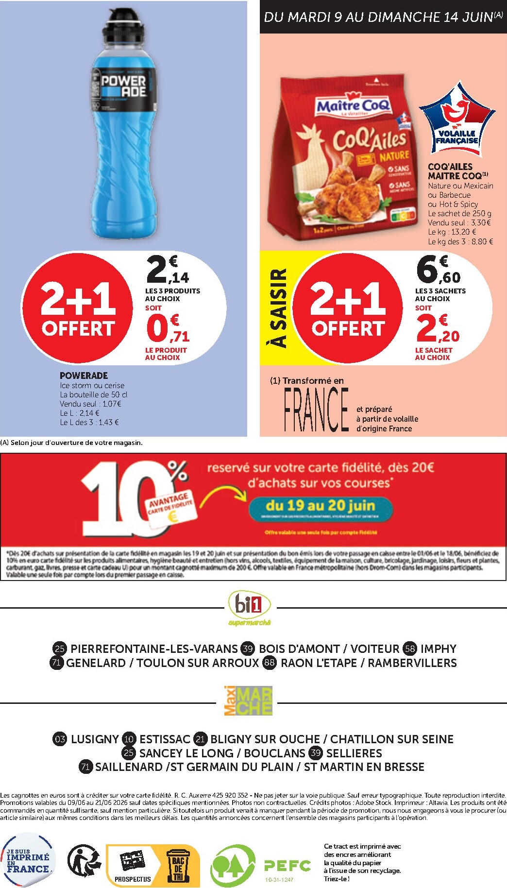 bi1 - Current Bi1 - Supermarché, Maxi Marché leaflet valid from du mardi 09/06/2026 to du dimanche 21/06/2026 - page: 12