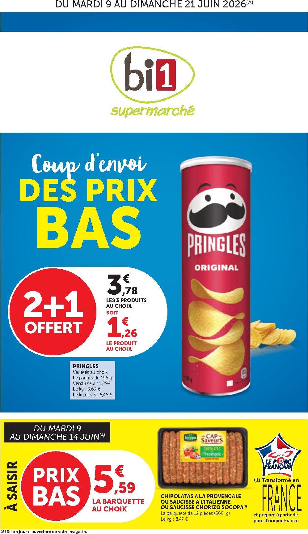 bi1 - Current Bi1 leaflet valid from du mardi 09/06/2026 to du dimanche 21/06/2026