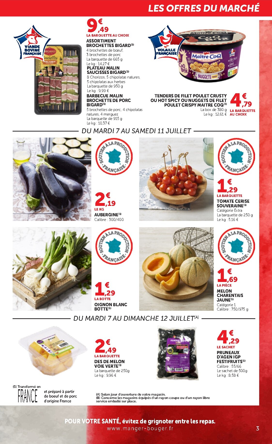 bi1 - Current Bi1 - Supermarché leaflet valid from du mardi 07/07/2026 to du dimanche 12/07/2026 - page: 3