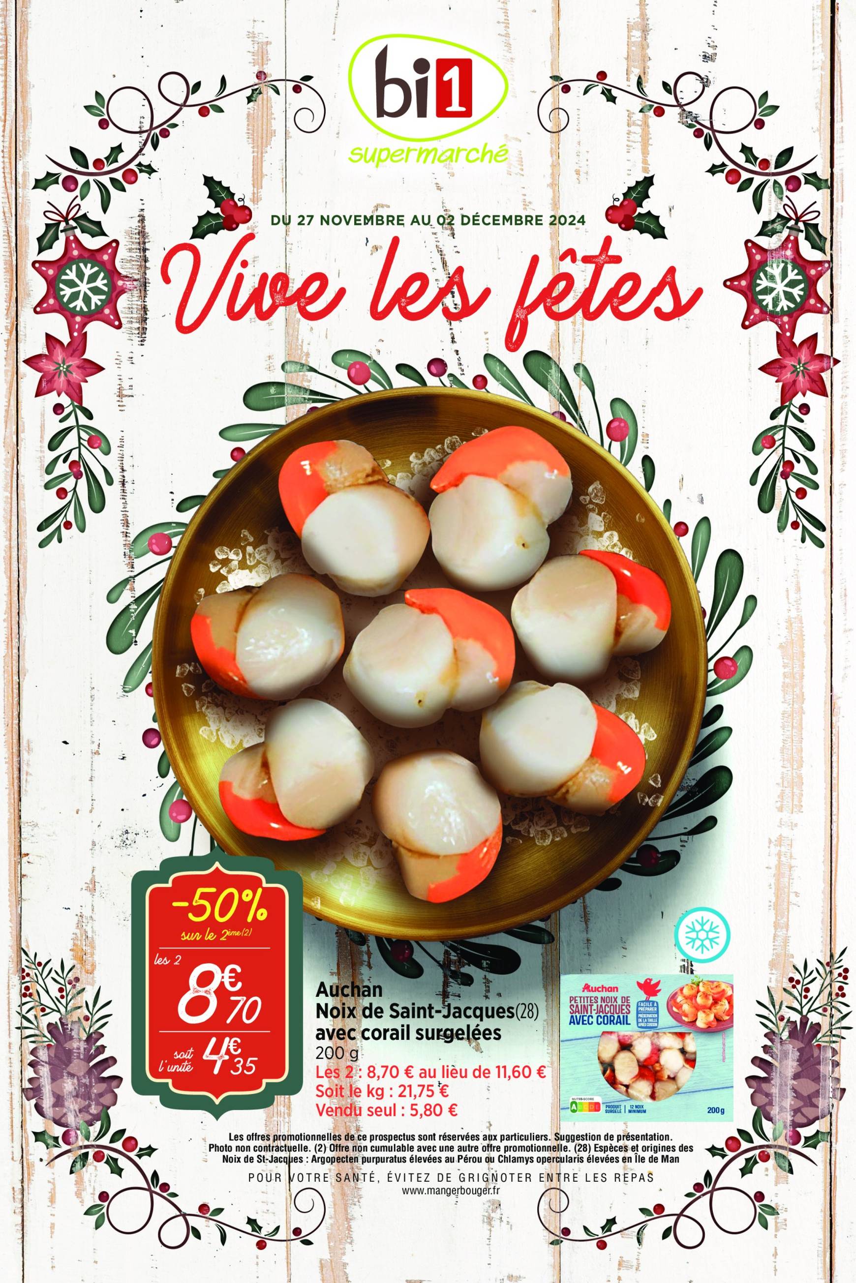 bi1 - Catalogue Bi1 - Vive les fêtes valable dès 27/11 - 02/12