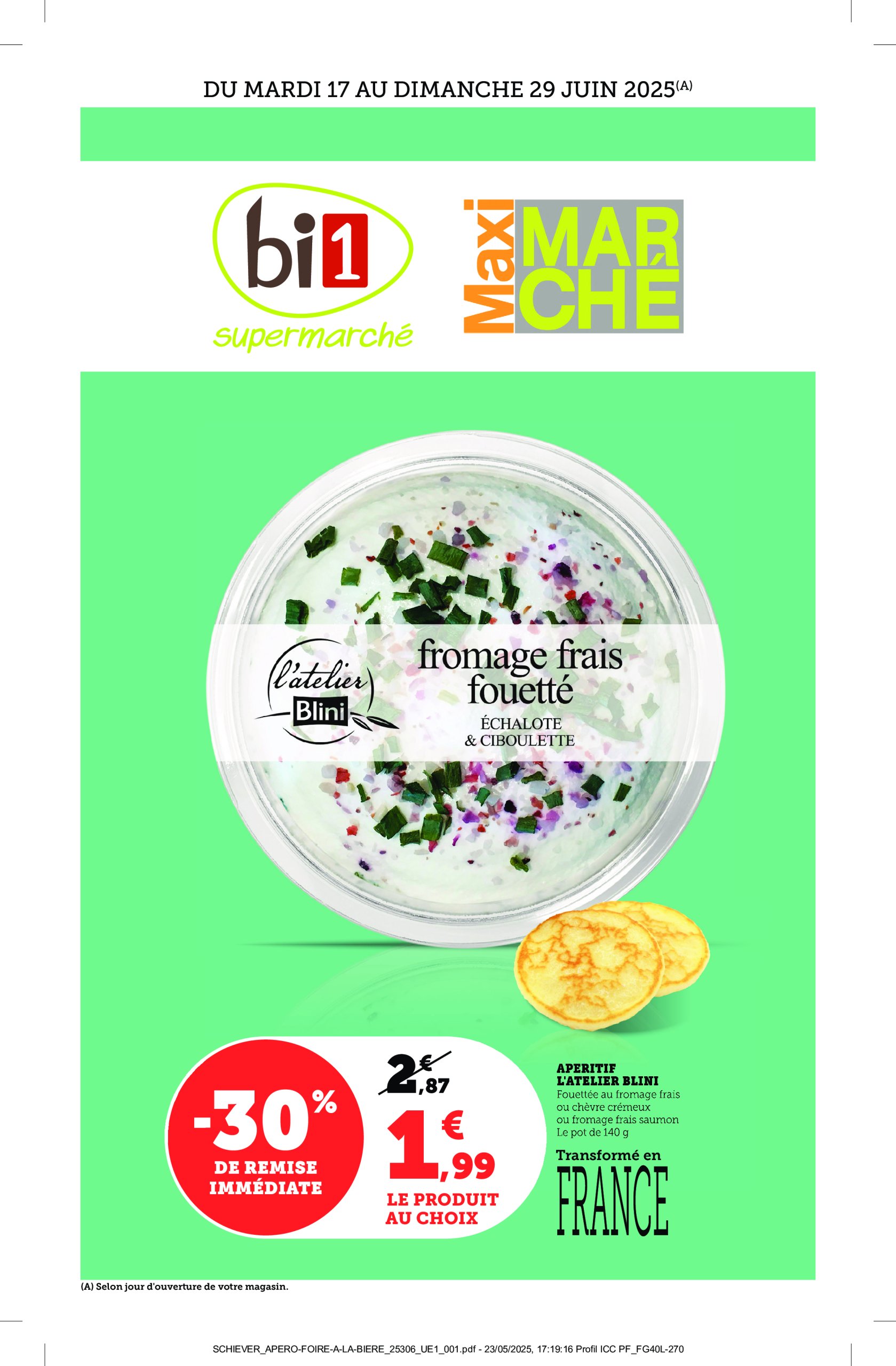 bi1 - Catalogue Bi1 valable du 17/06 au 29/06