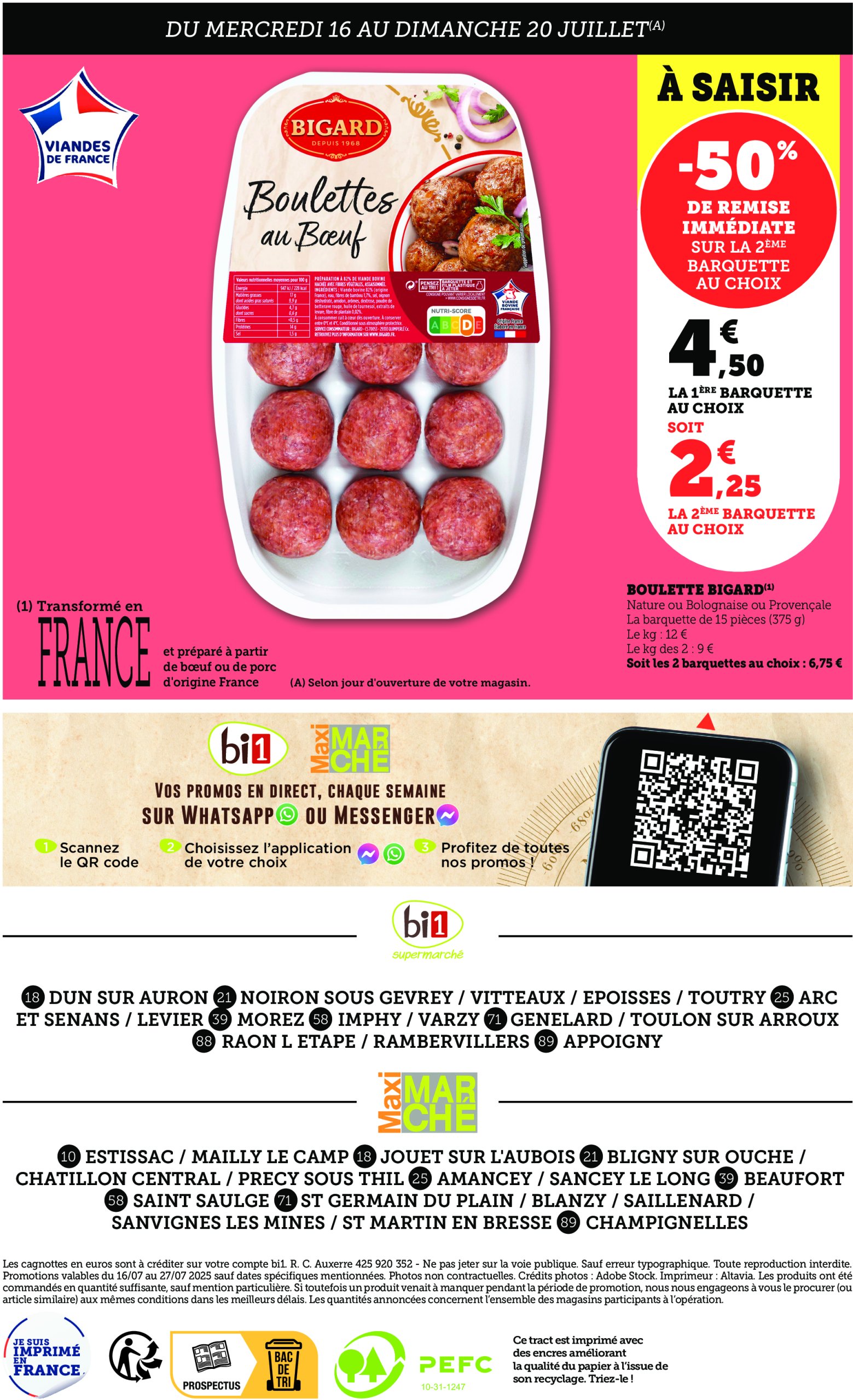 bi1 - Catalogue Bi1 valable du 16/07 au 27/07 - page: 2