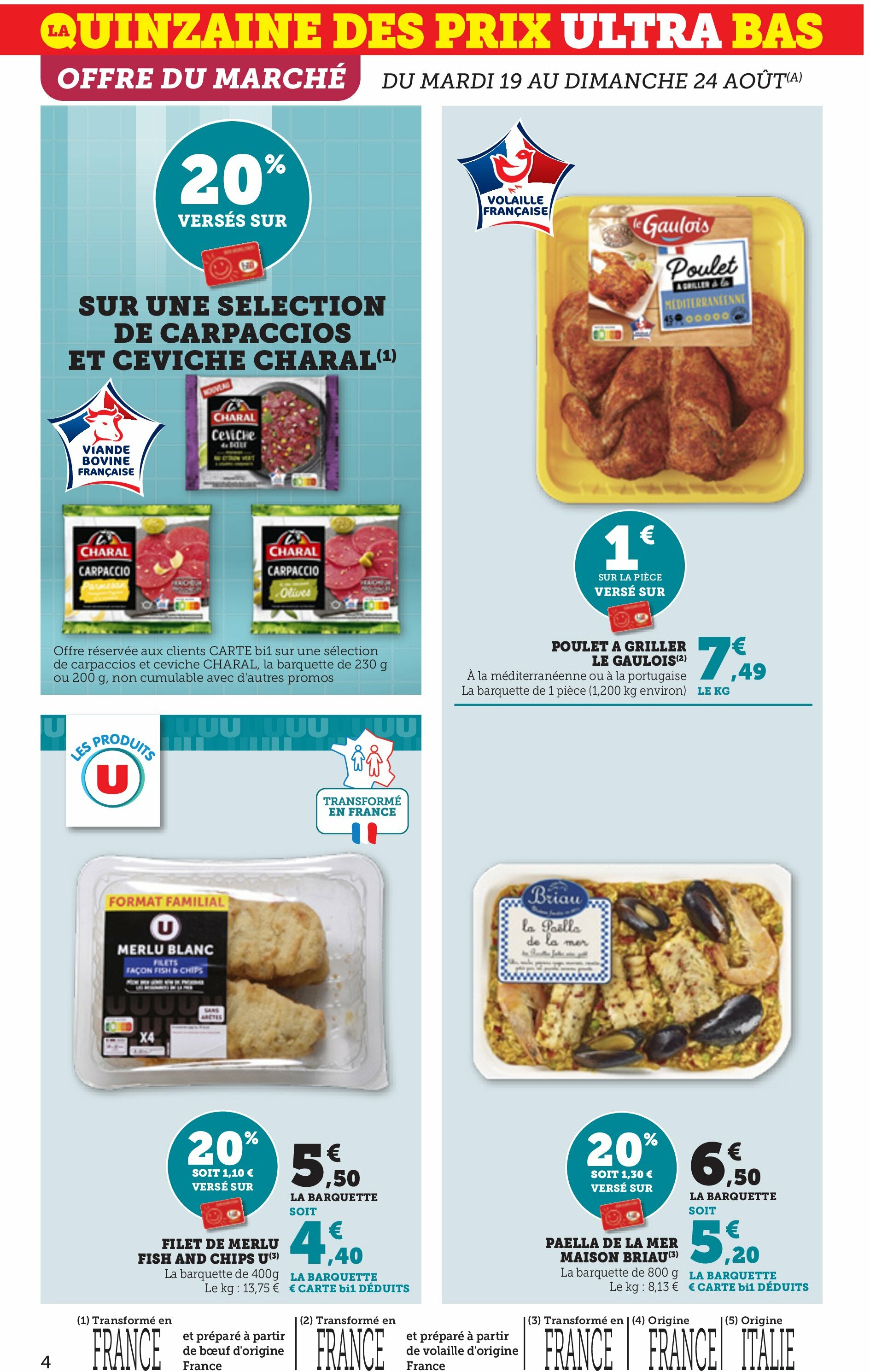 bi1 - Catalogue Bi1 valable du 19/08 au 31/08 - page: 4