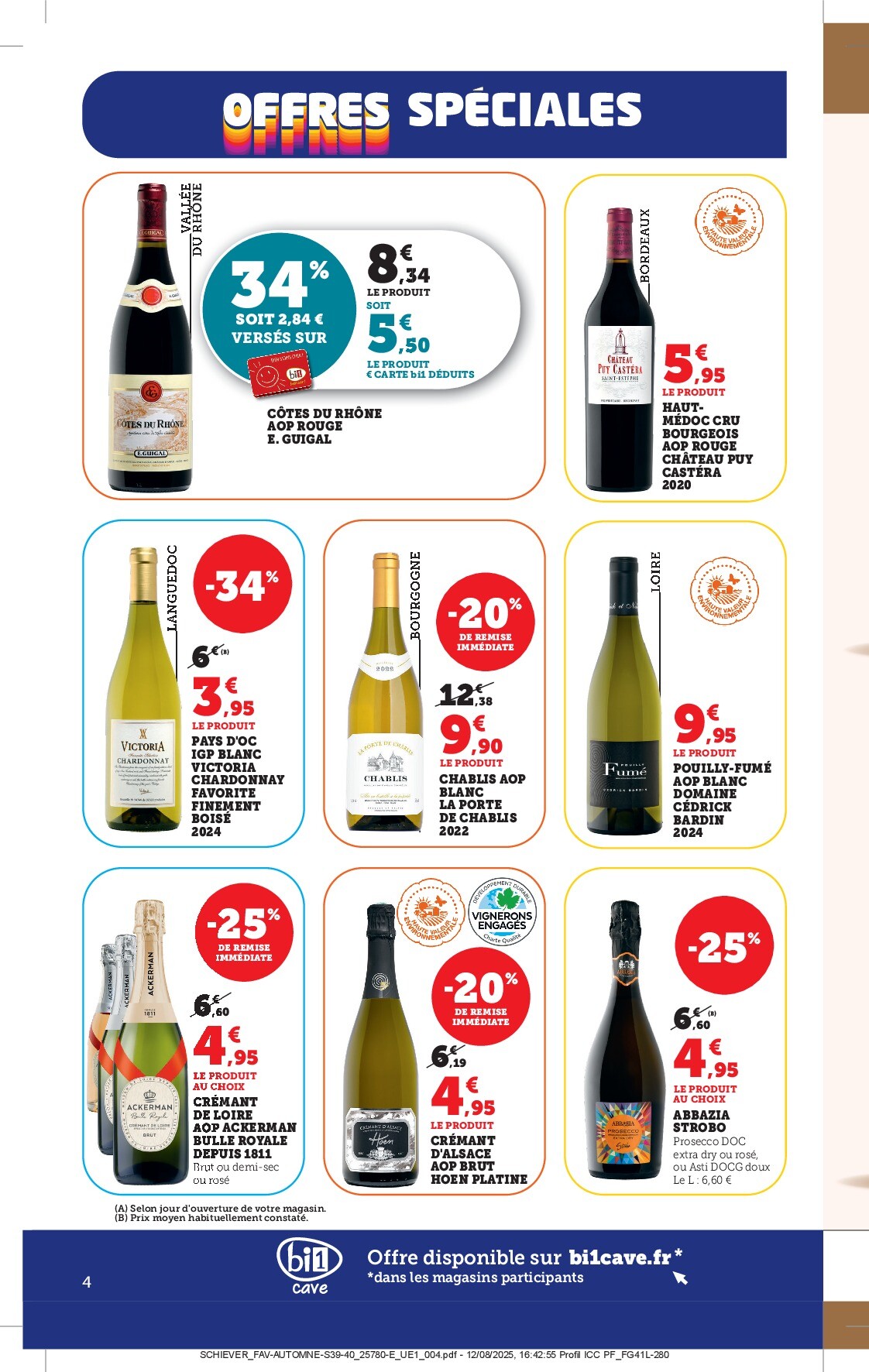 bi1 - Catalogue Bi1 - Foire aux Vins valable du 23/09 au 05/10 - page: 4