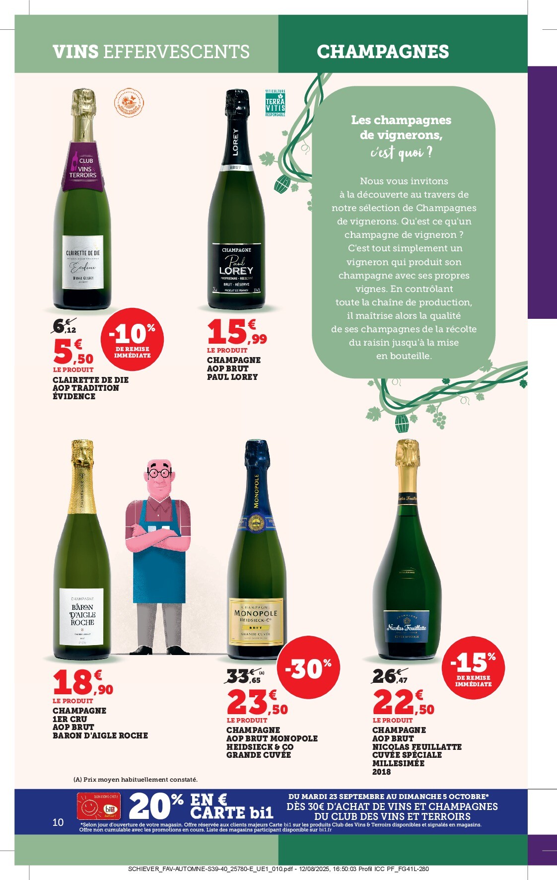 bi1 - Catalogue Bi1 - Foire aux Vins valable du 23/09 au 05/10 - page: 10