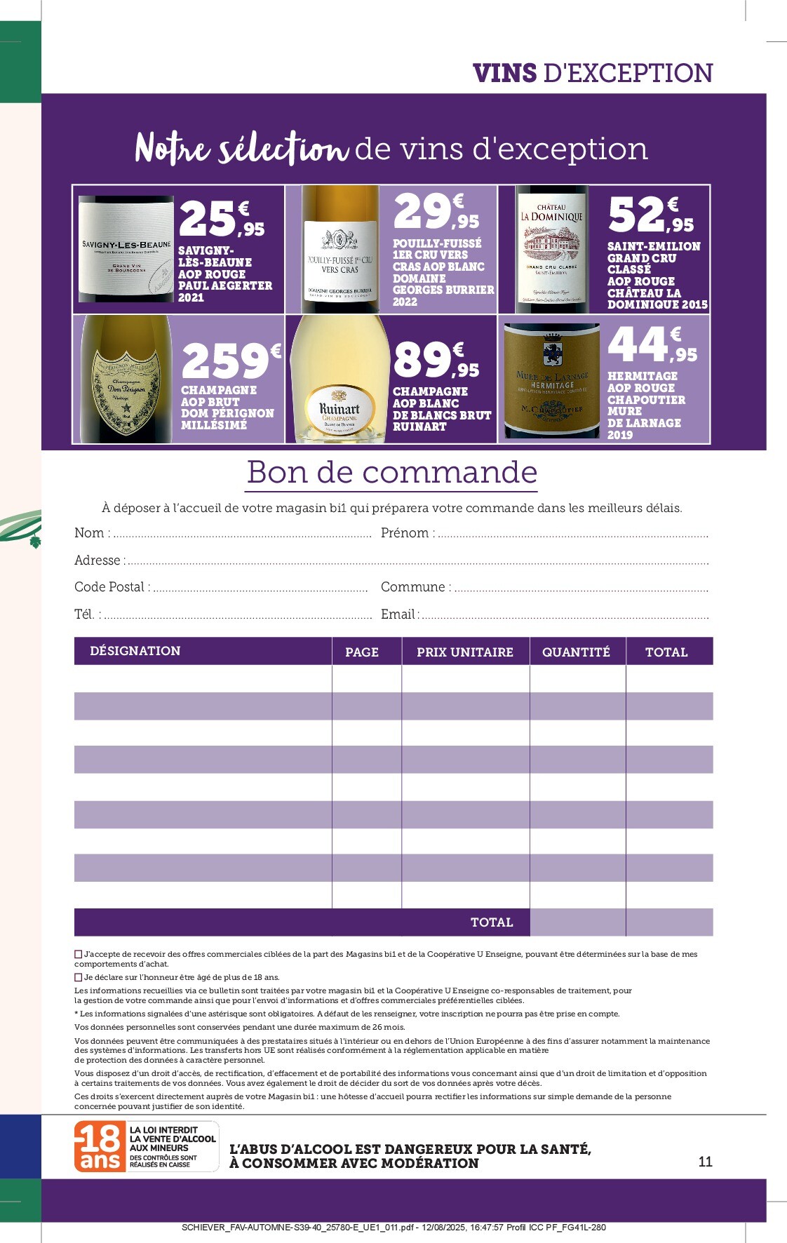 bi1 - Catalogue Bi1 - Foire aux Vins valable du 23/09 au 05/10 - page: 11