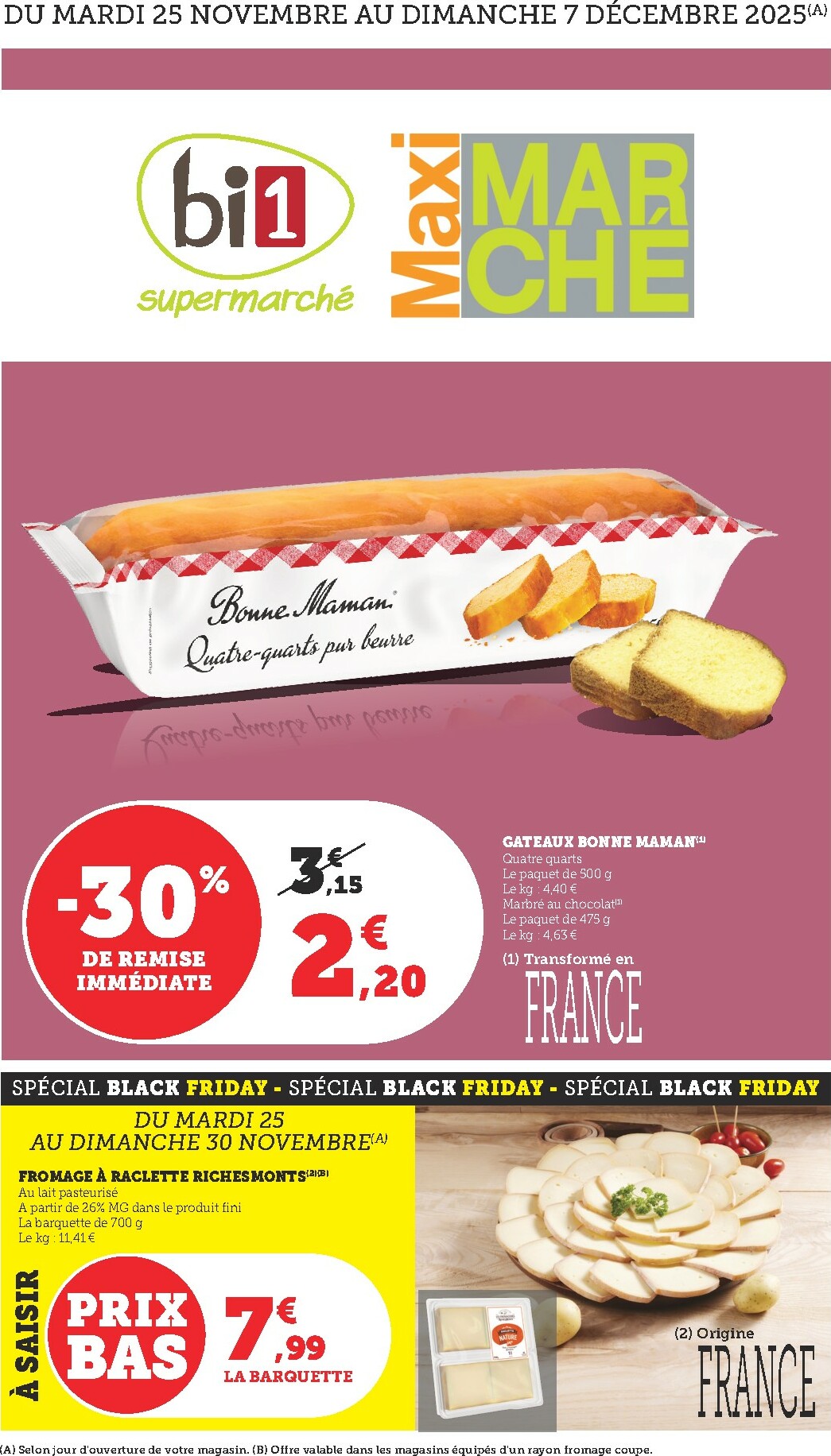 bi1 - Catalogue Bi1 valable du 25/11 au 07/12 - page: 1