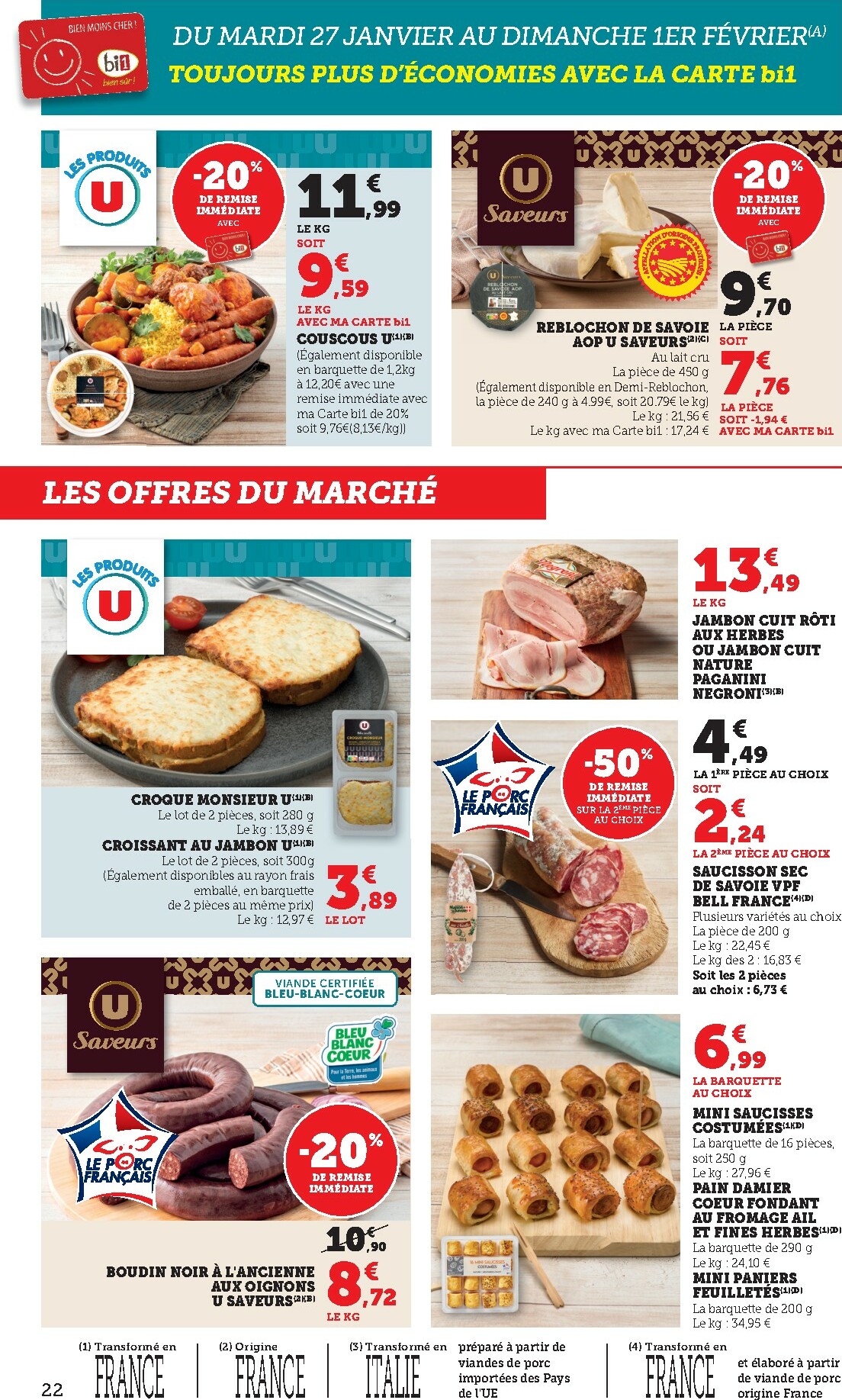 bi1 - Catalogue Bi1 valable du 27/01 au 08/02 - page: 22