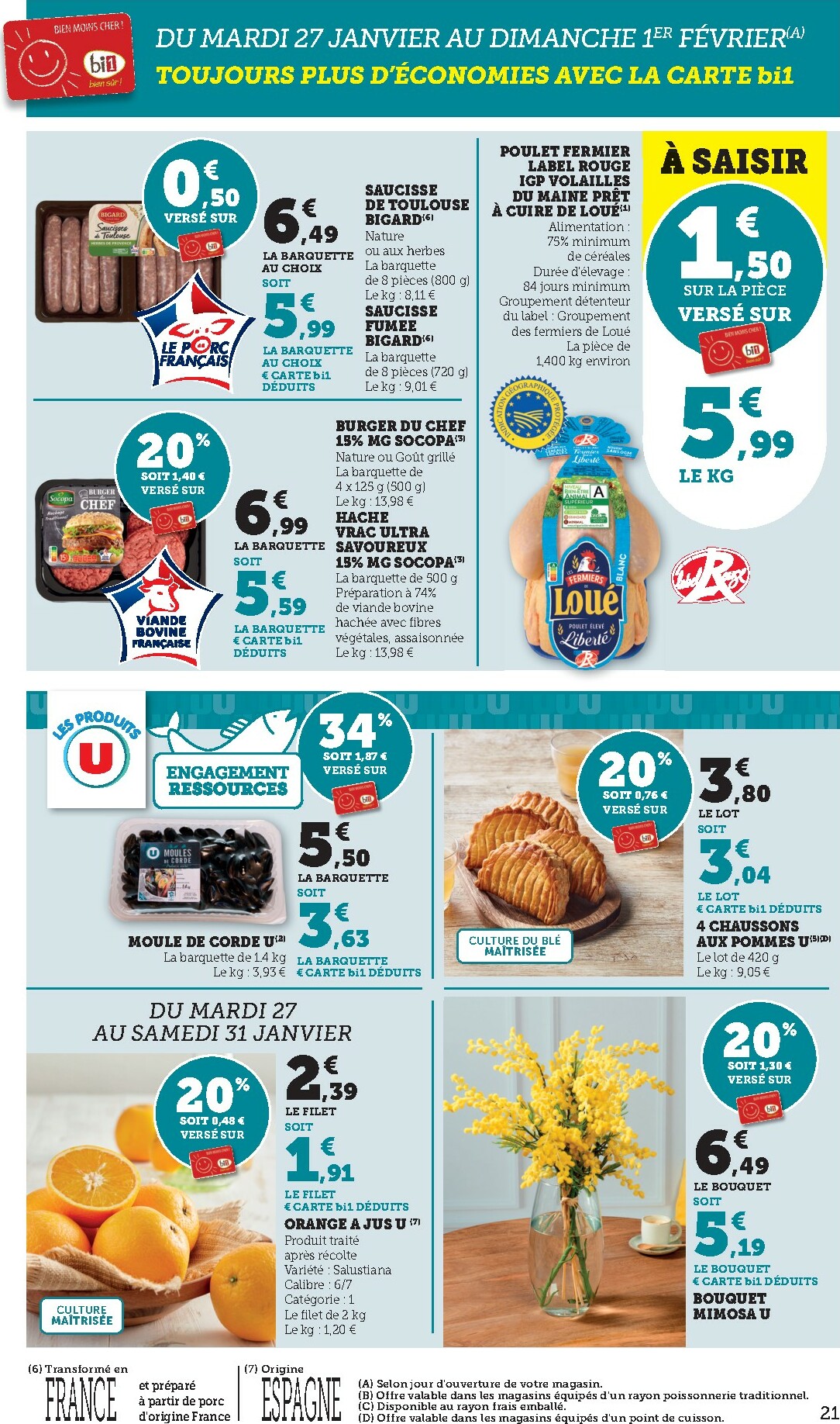 bi1 - Catalogue Bi1 valable du 27/01 au 08/02 - page: 21