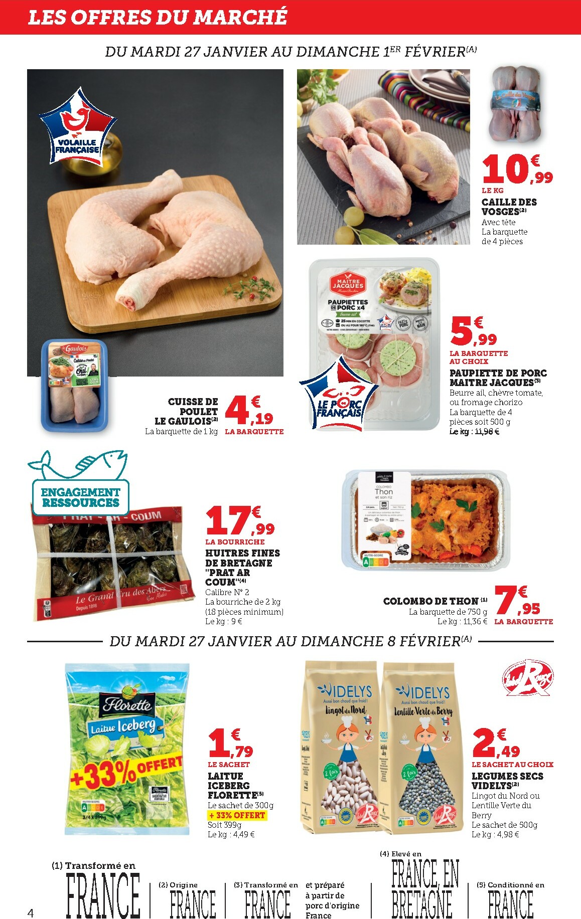 bi1 - Catalogue Bi1 - Supermarché valable du 27/01 au 08/02 - page: 4