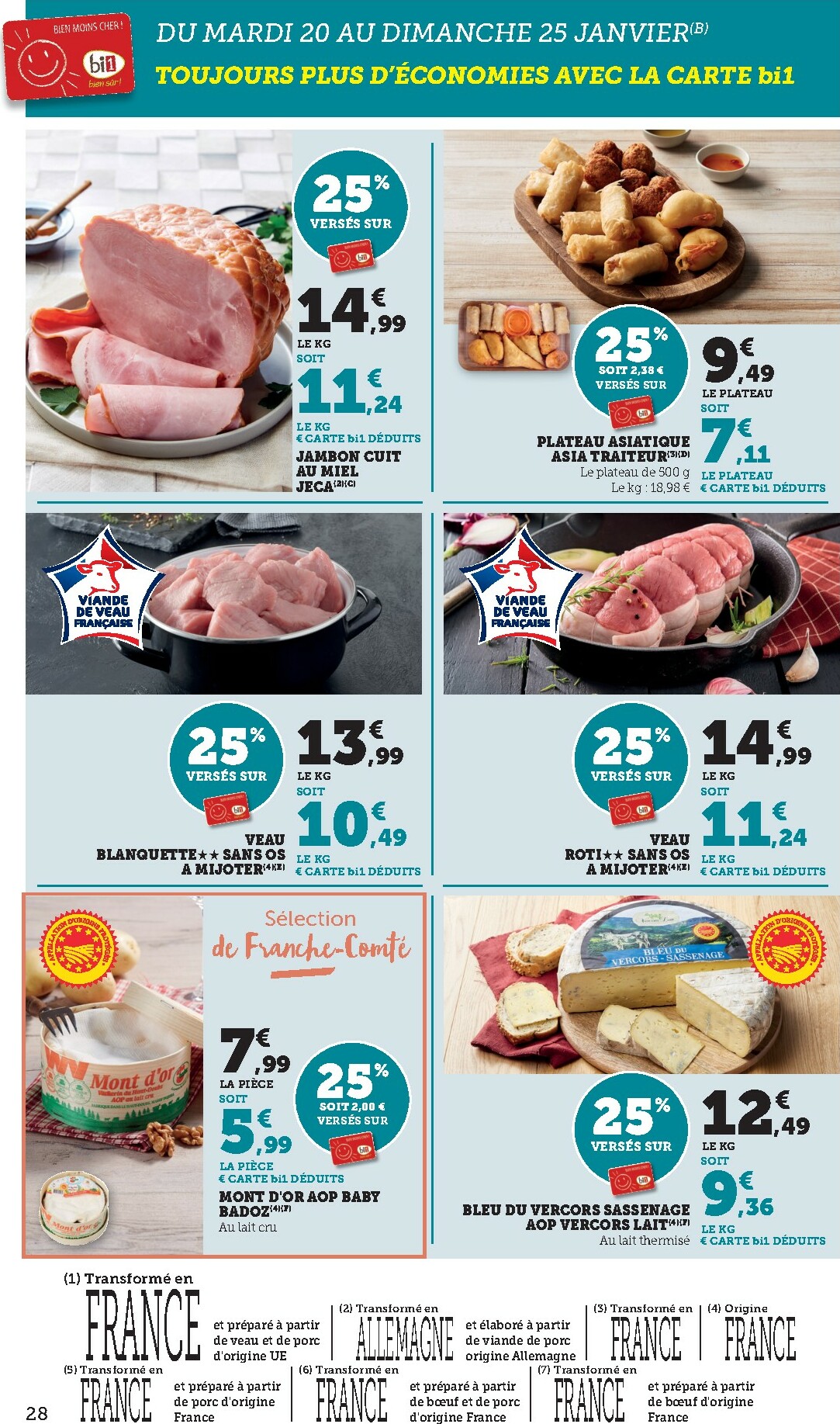 bi1 - Catalogue Bi1 - Dompierre-sur-Besbre, Clamecy, Veigy-Foncenez, Auxerre valable du 20/01 au 01/02 - page: 28
