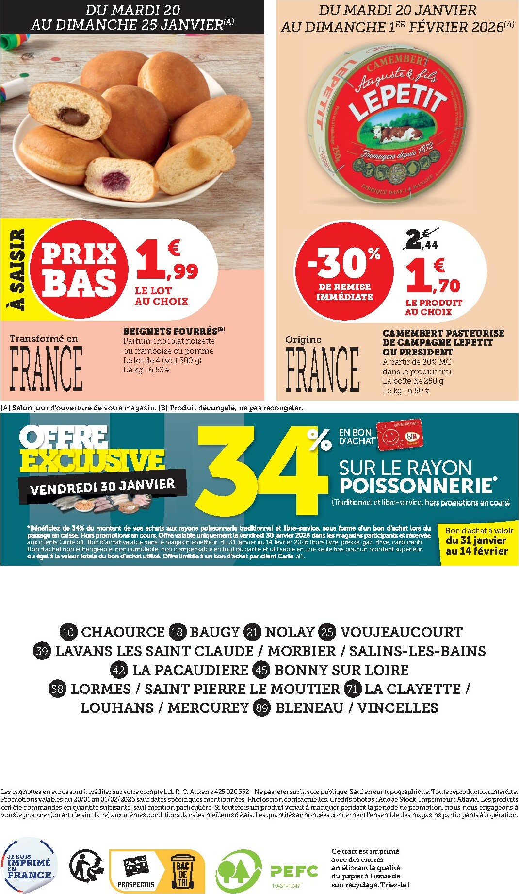 bi1 - Catalogue Bi1 - Supermarché 2 valable du 20/01 au 01/02 - page: 20