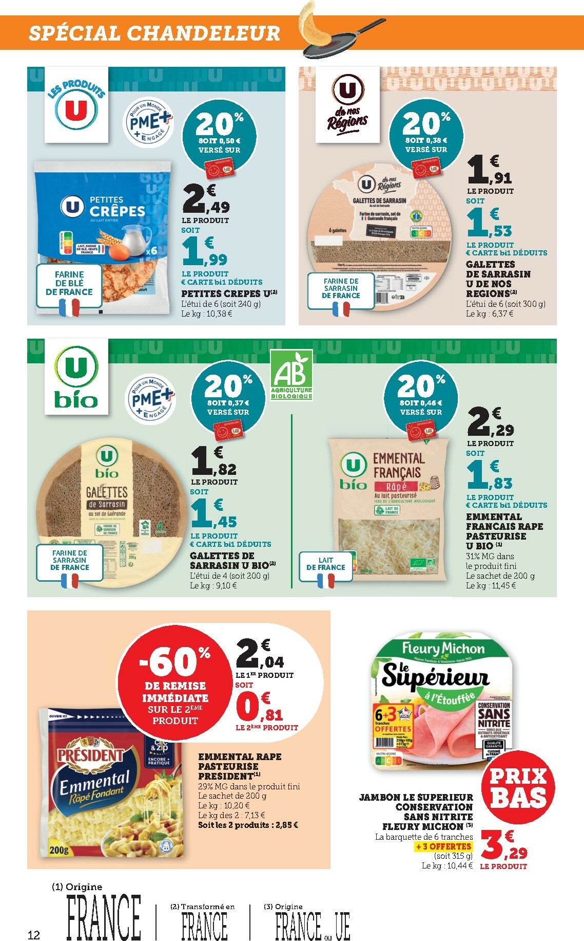 bi1 - Catalogue Bi1 - Supermarché 2 valable du 20/01 au 01/02 - page: 12