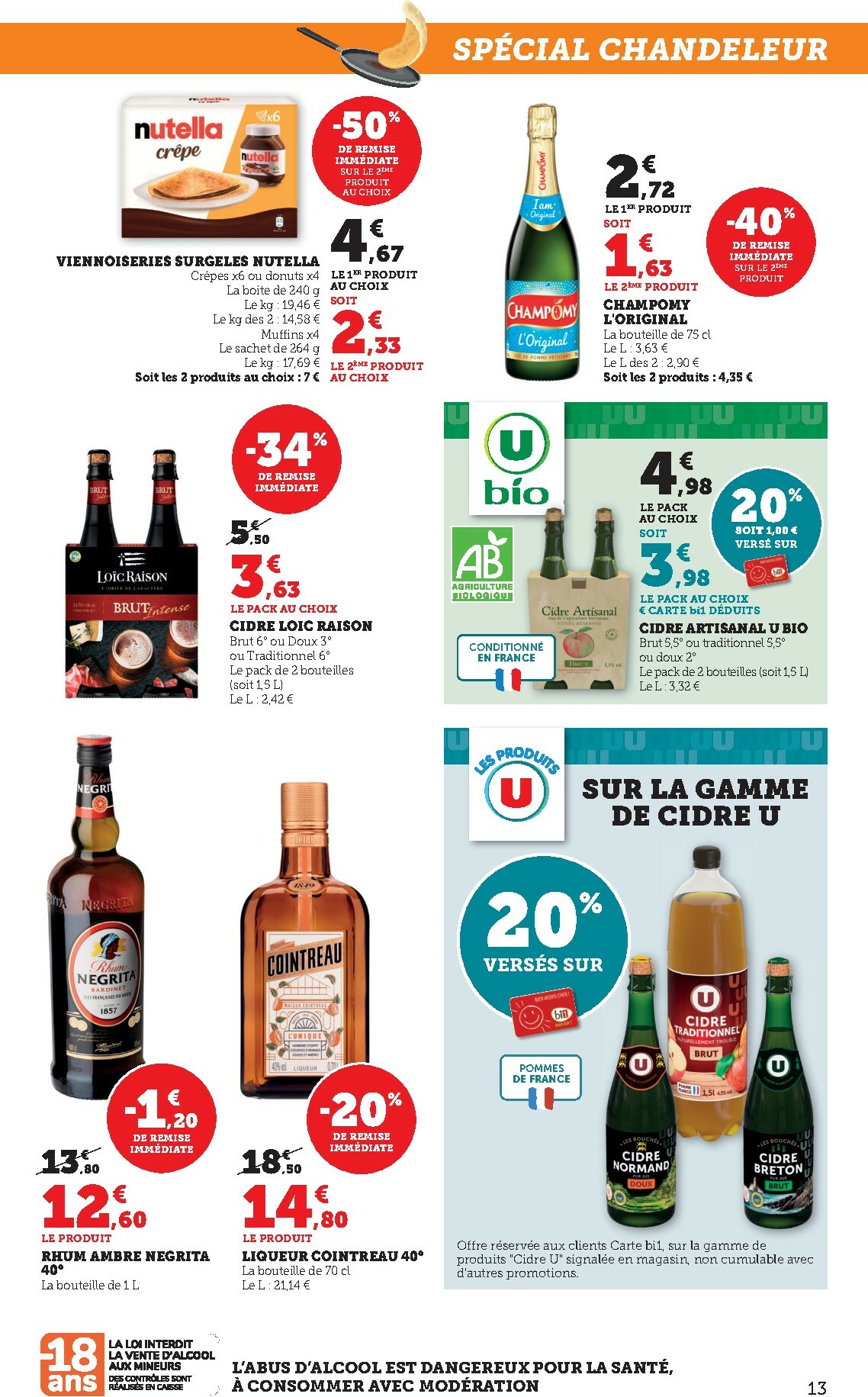 bi1 - Catalogue Bi1 - Supermarché 2 valable du 20/01 au 01/02 - page: 13