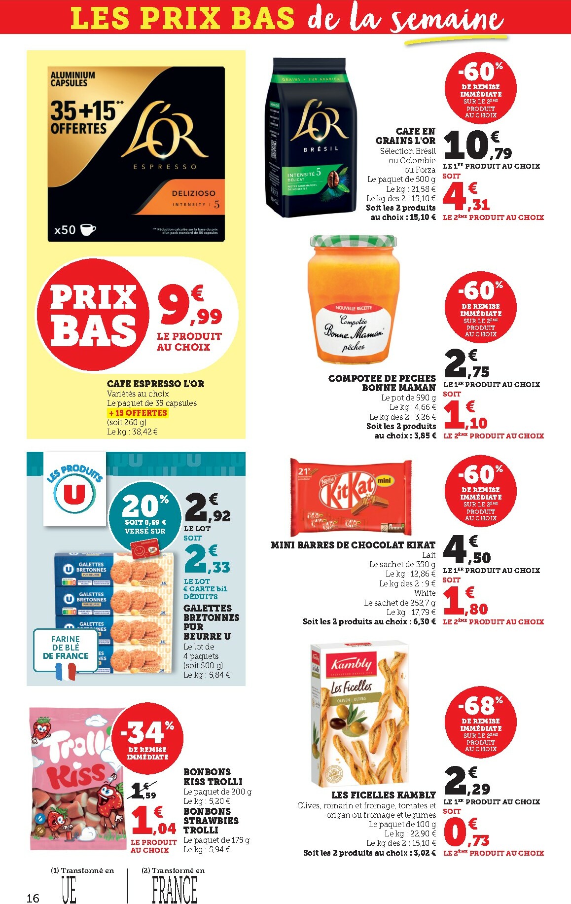 bi1 - Catalogue Bi1 - Supermarché valable du 20/01 au 01/02 - page: 16