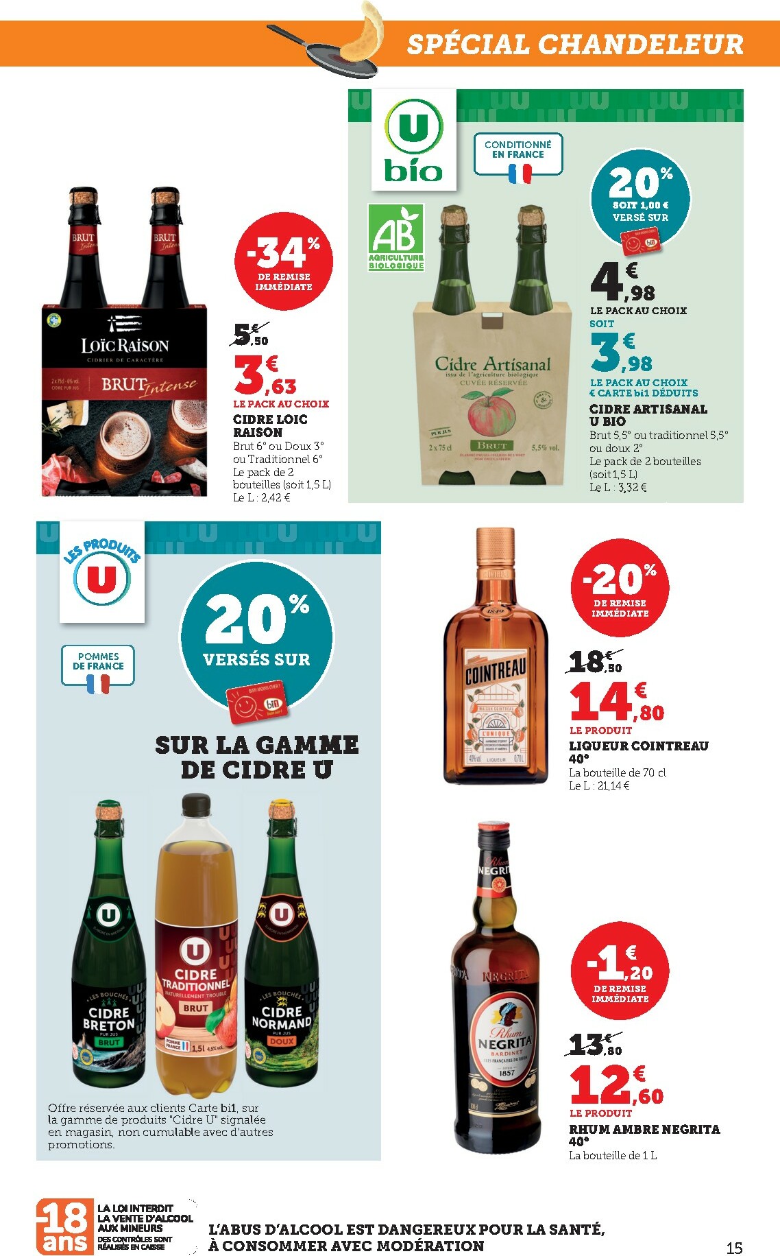 bi1 - Catalogue Bi1 - Supermarché valable du 20/01 au 01/02 - page: 15