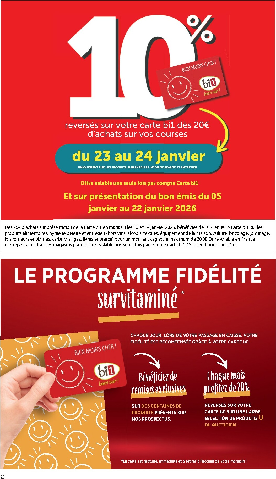 bi1 - Catalogue Bi1 - Supermarché valable du 20/01 au 01/02 - page: 2