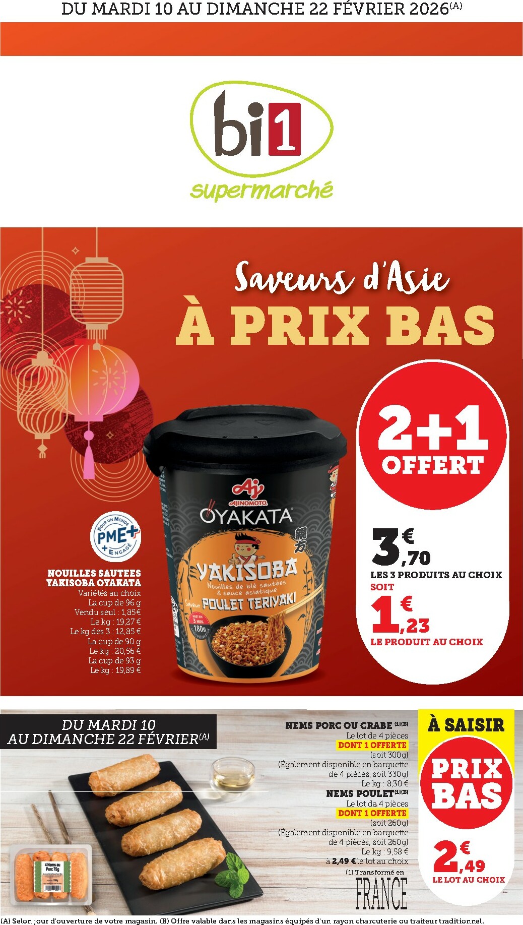 bi1 - Catalogue Bi1 - Lurcy-Lévis, Ervy-le-Châtel, La Guerche-sur-l’Aubois, Aiserey, Selongey, Venarey-les-Laumes, Champs-sur-Yonne, Pont-sur-Yonne, Saint-Fargeau, Saint-Georges-sur-Baulche, Vermenton valable du 10/02/2026 au 22/02/2026