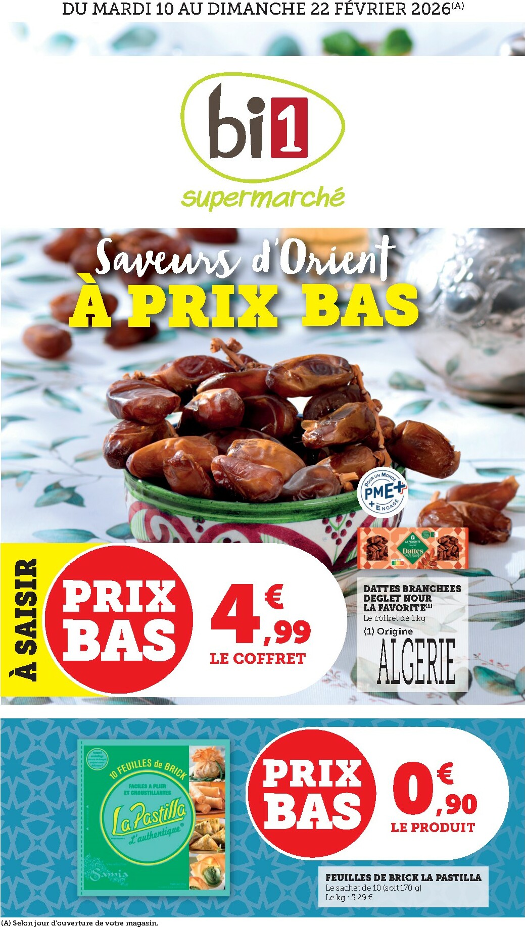 bi1 - Catalogue Bi1 - Dompierre-sur-Besbre, Ervy-le-Châtel, Aiserey, Selongey valable du 10/02/2026 au 22/02/2026