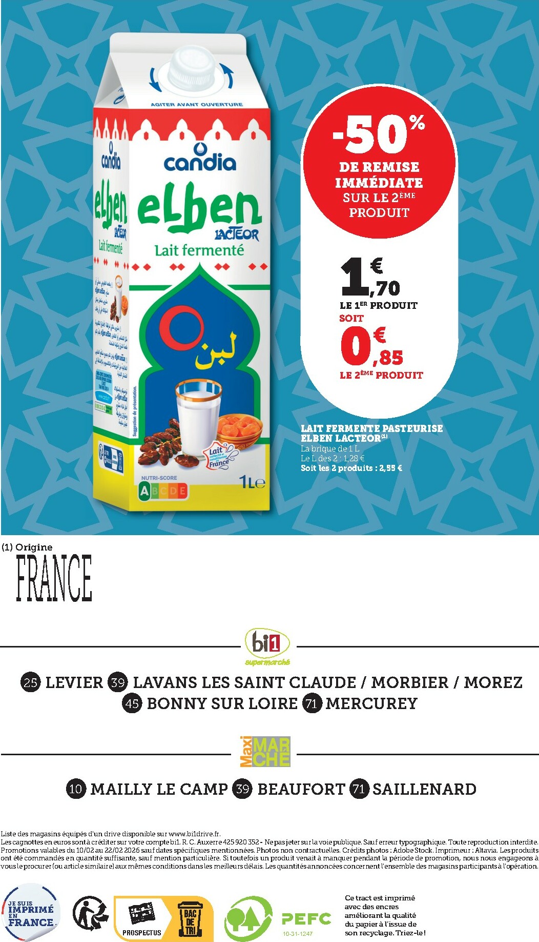 bi1 - Catalogue Bi1 - Levier, Lavans-les-Saint-Claude, Morbier, Morez, Bonny-sur-Loire, Mercurey valable du 10/02/2026 au 22/02/2026 - page: 6