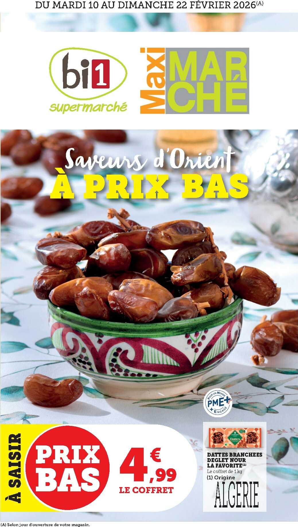 bi1 - Catalogue Bi1 - Levier, Lavans-les-Saint-Claude, Morbier, Morez, Bonny-sur-Loire, Mercurey valable du 10/02/2026 au 22/02/2026